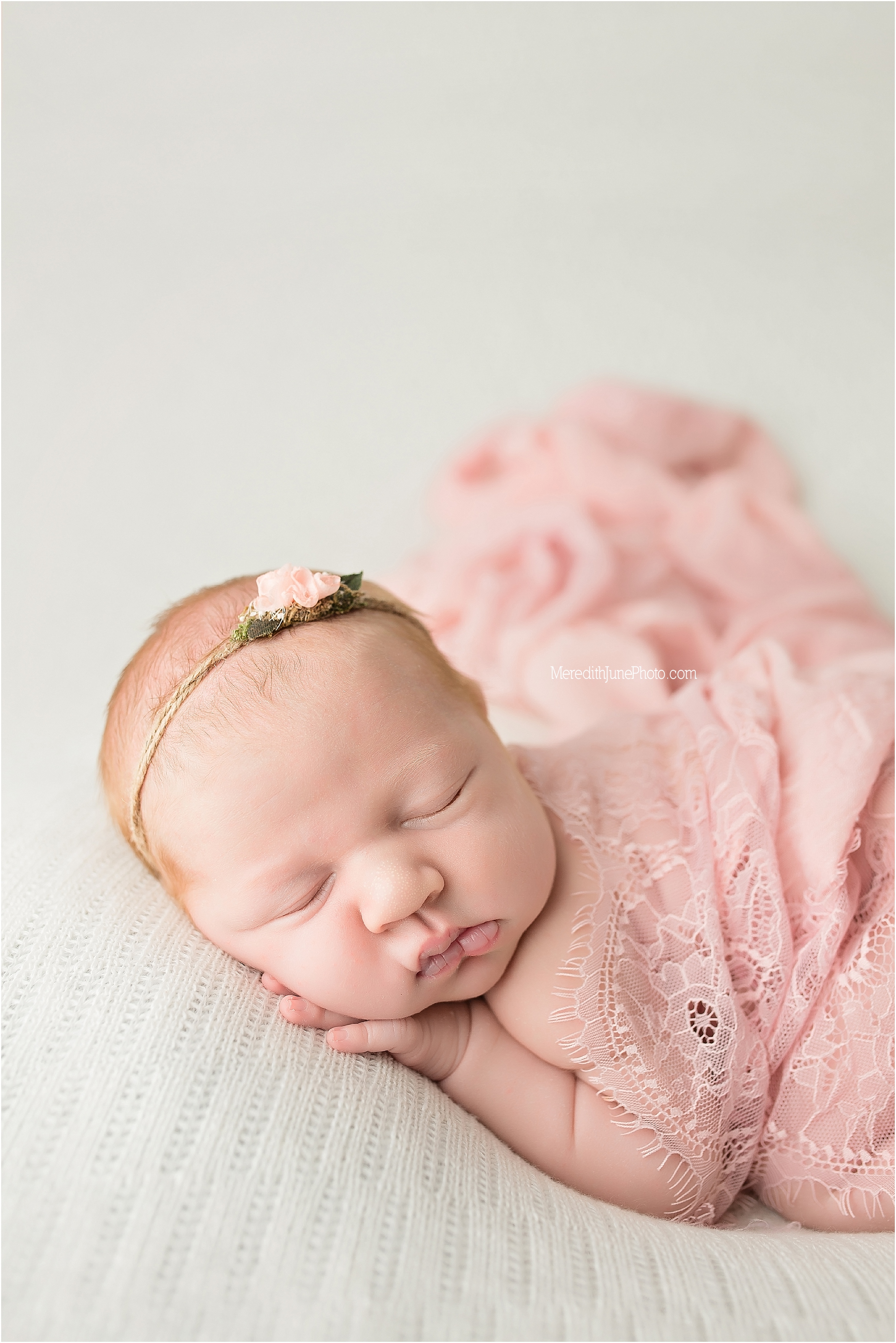 newborn detail shots | baby girl posing
