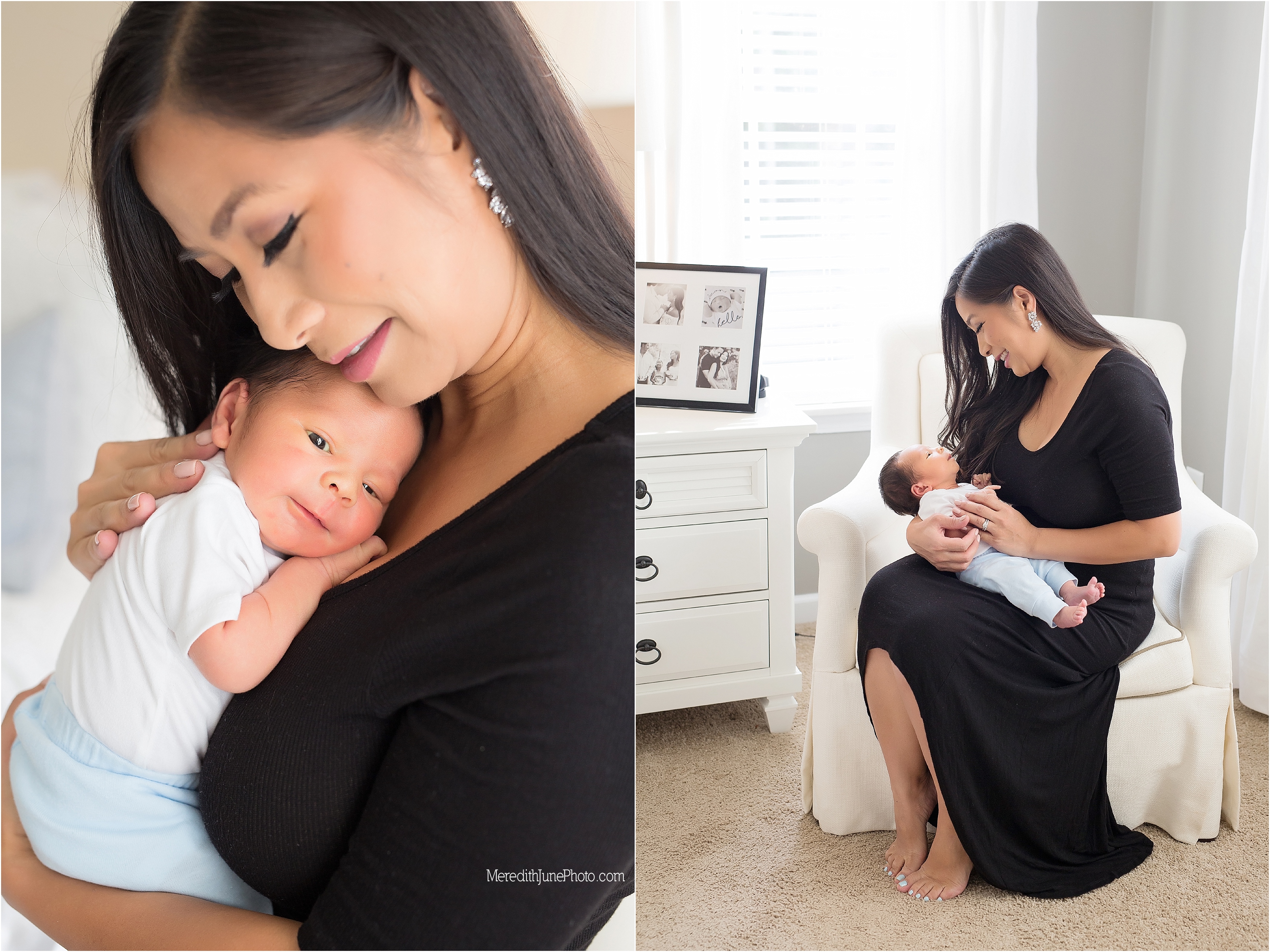 newborn lifestyle portraits | mommy and me photos