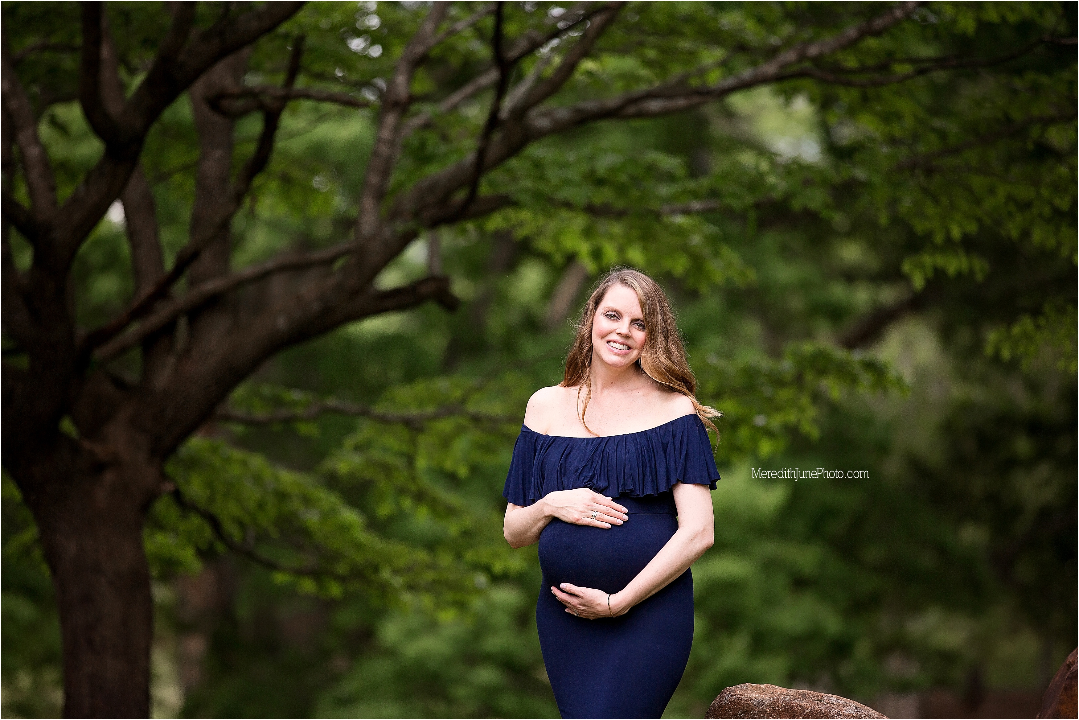 maternity session at Anne Springs Greenway in South Carolina