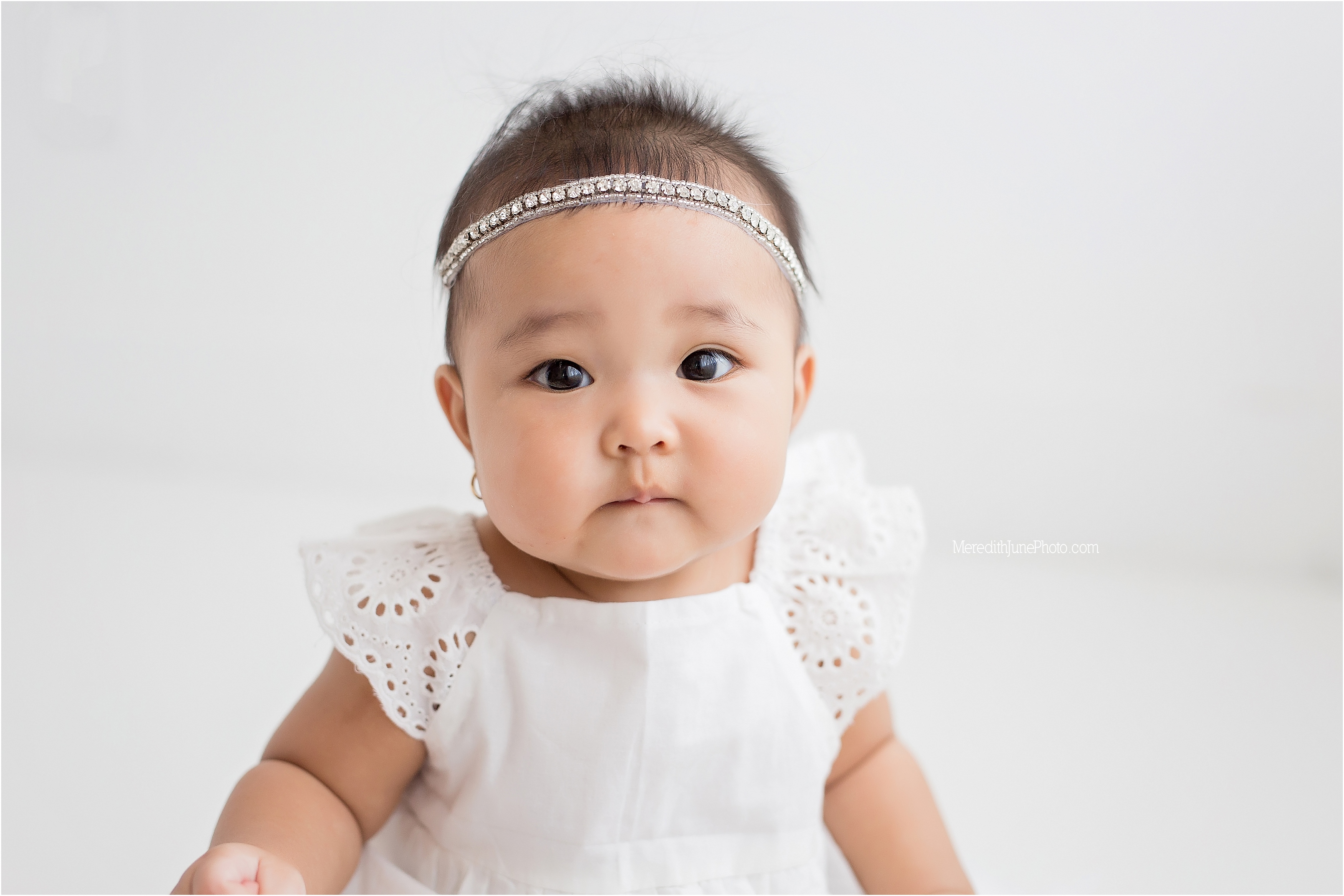Amora's sitter session in Meredith June Photography studio