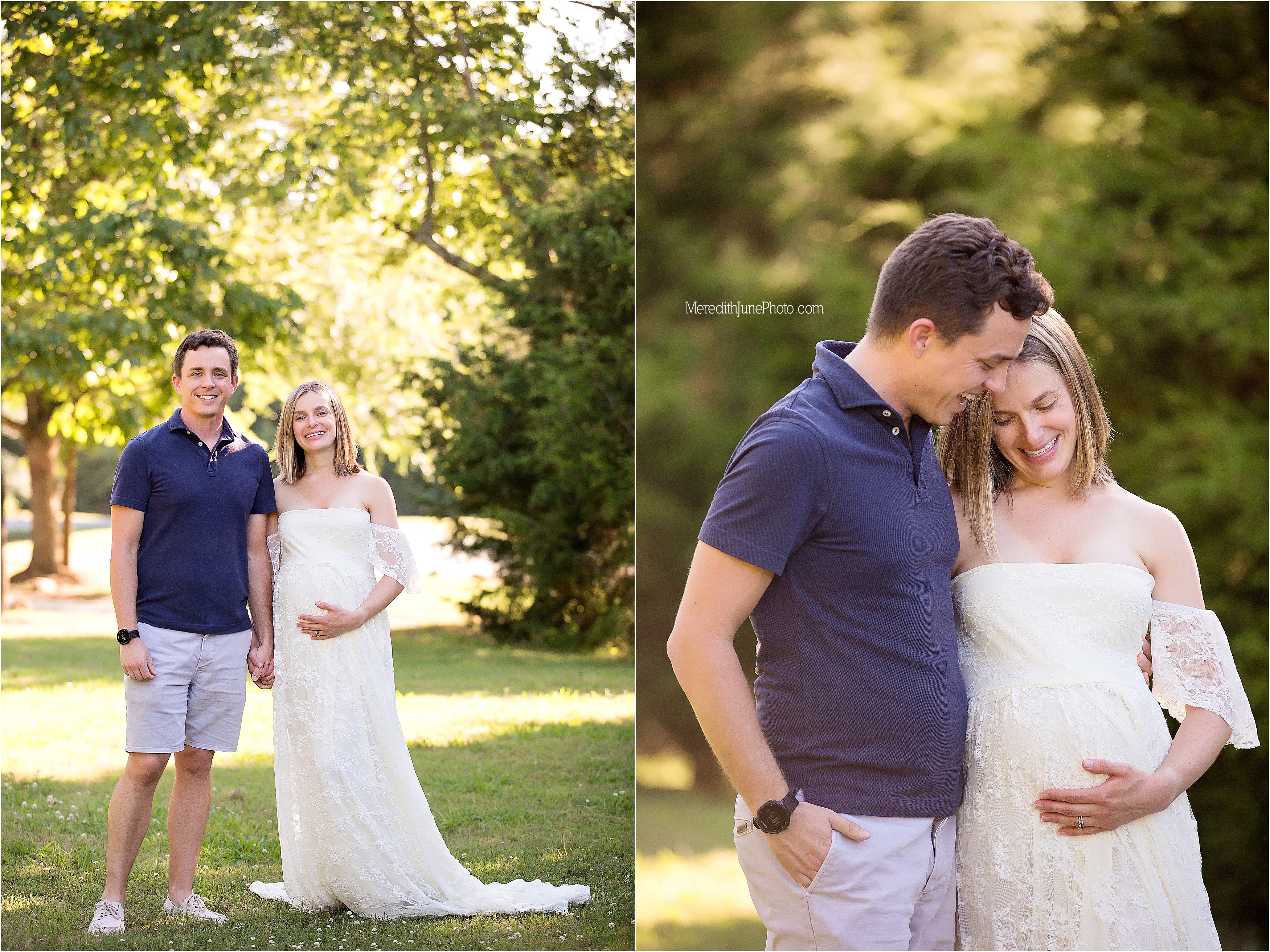 Beautiful couples maternity session in the park 