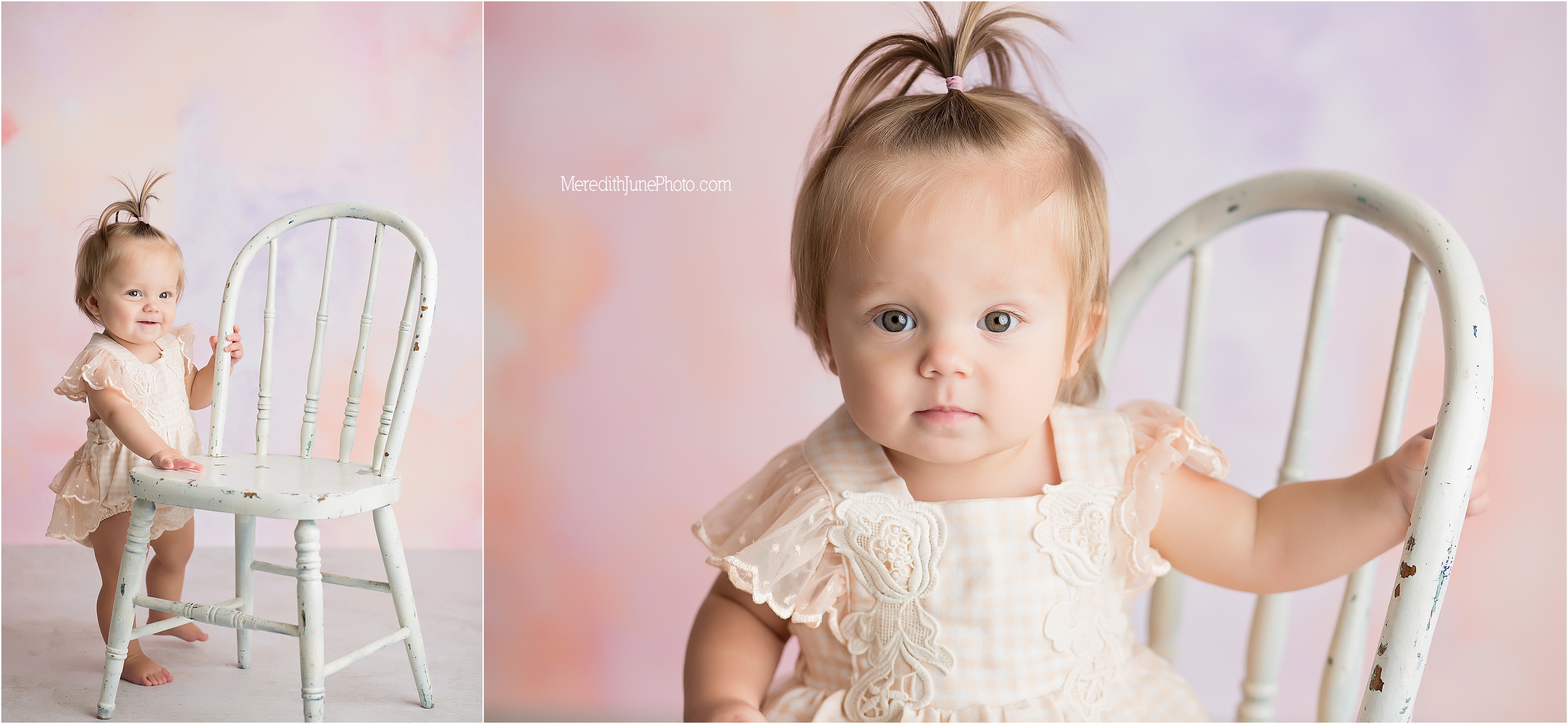 Annie's first year photos at Meredith June Photography 