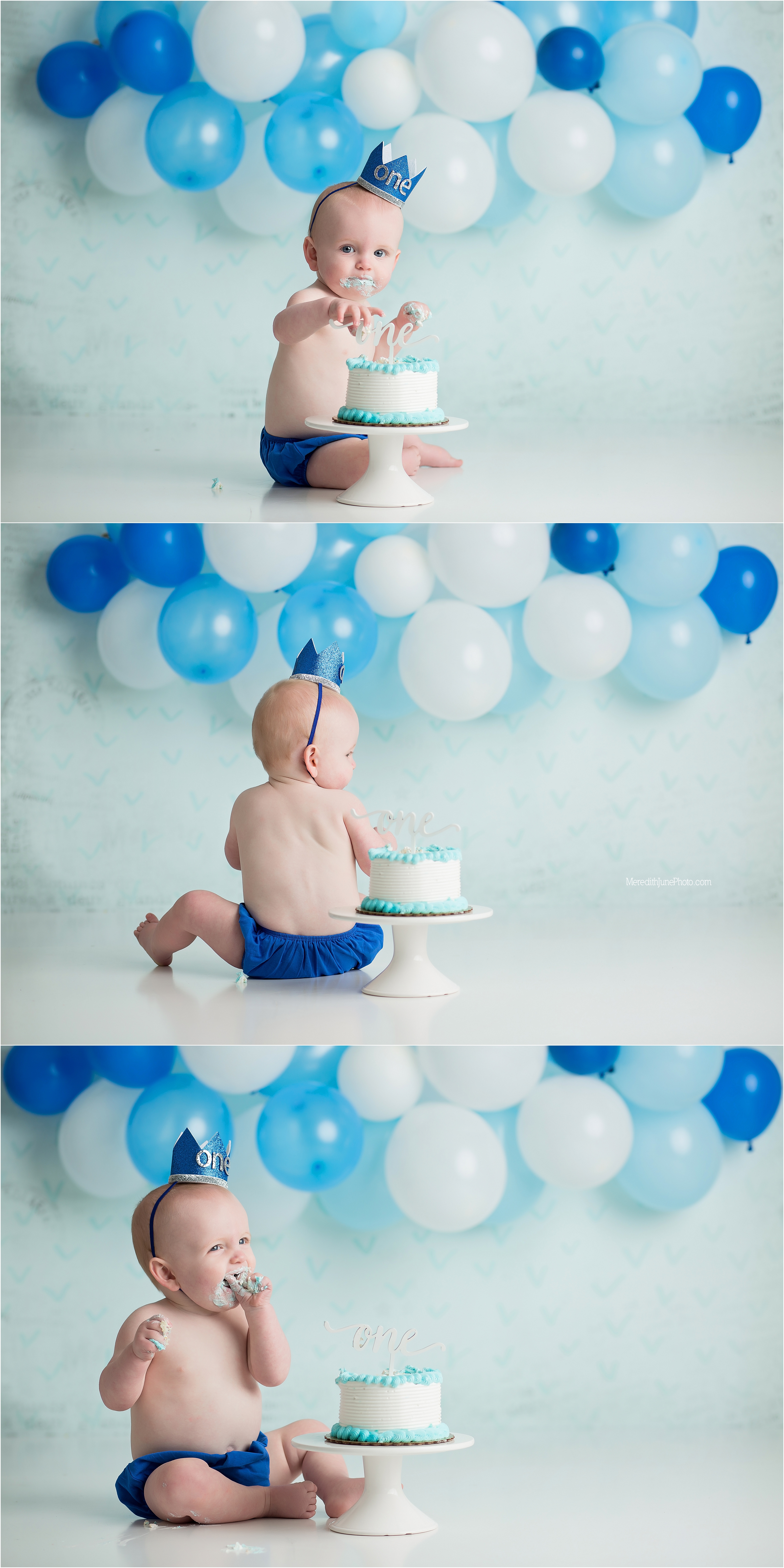 baby plan cake smash session for baby boy