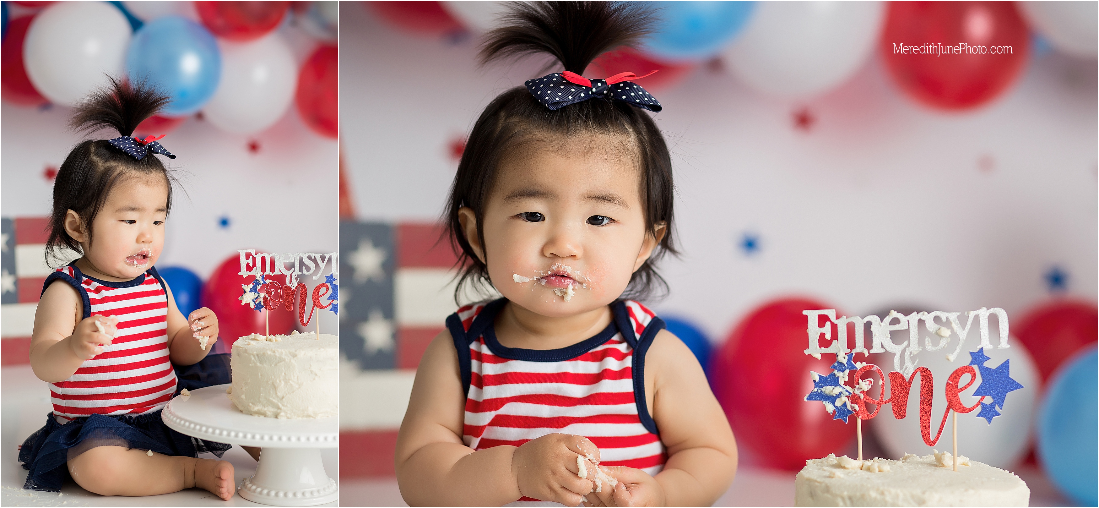 baby girl's first birthday photo session