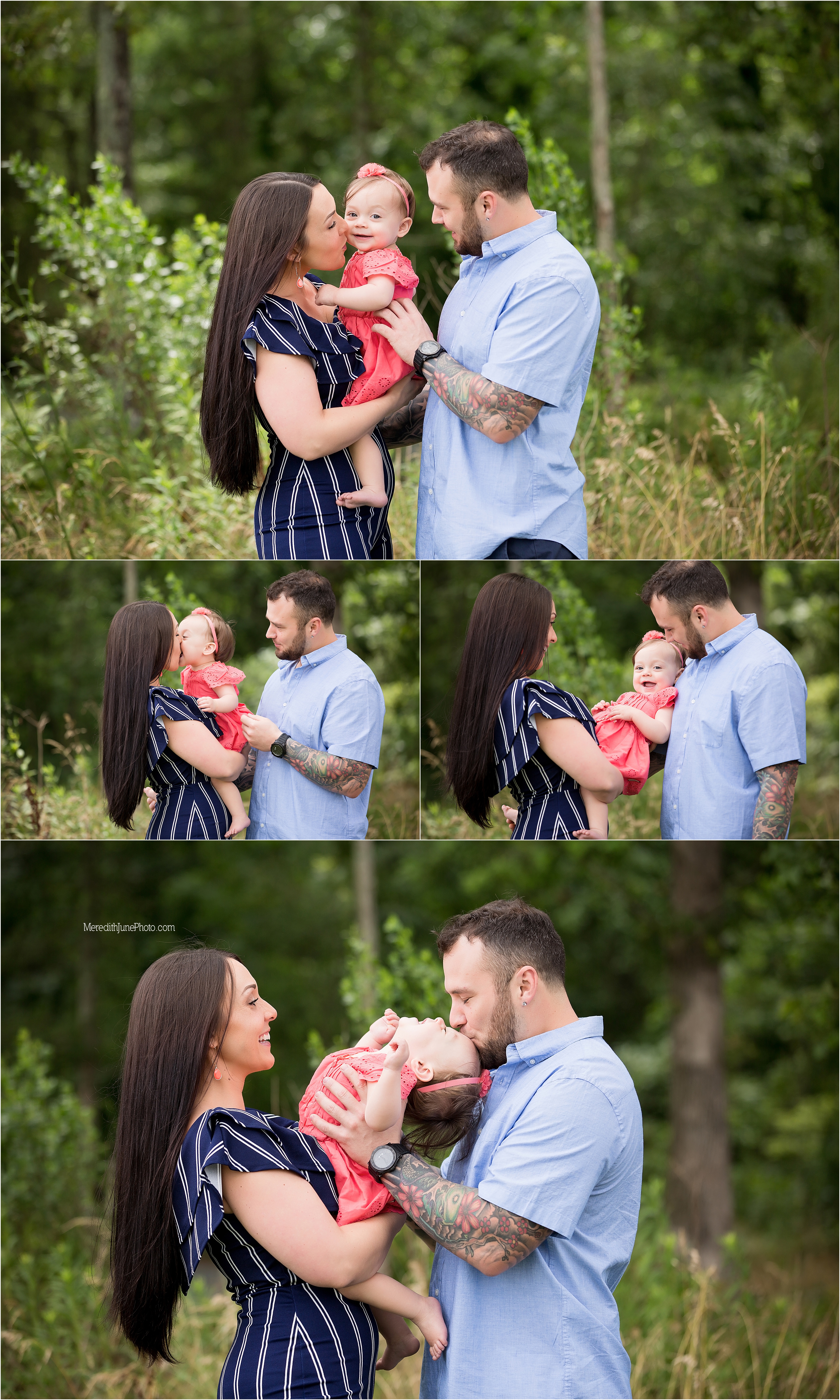 outdoor family session in Charlotte NC