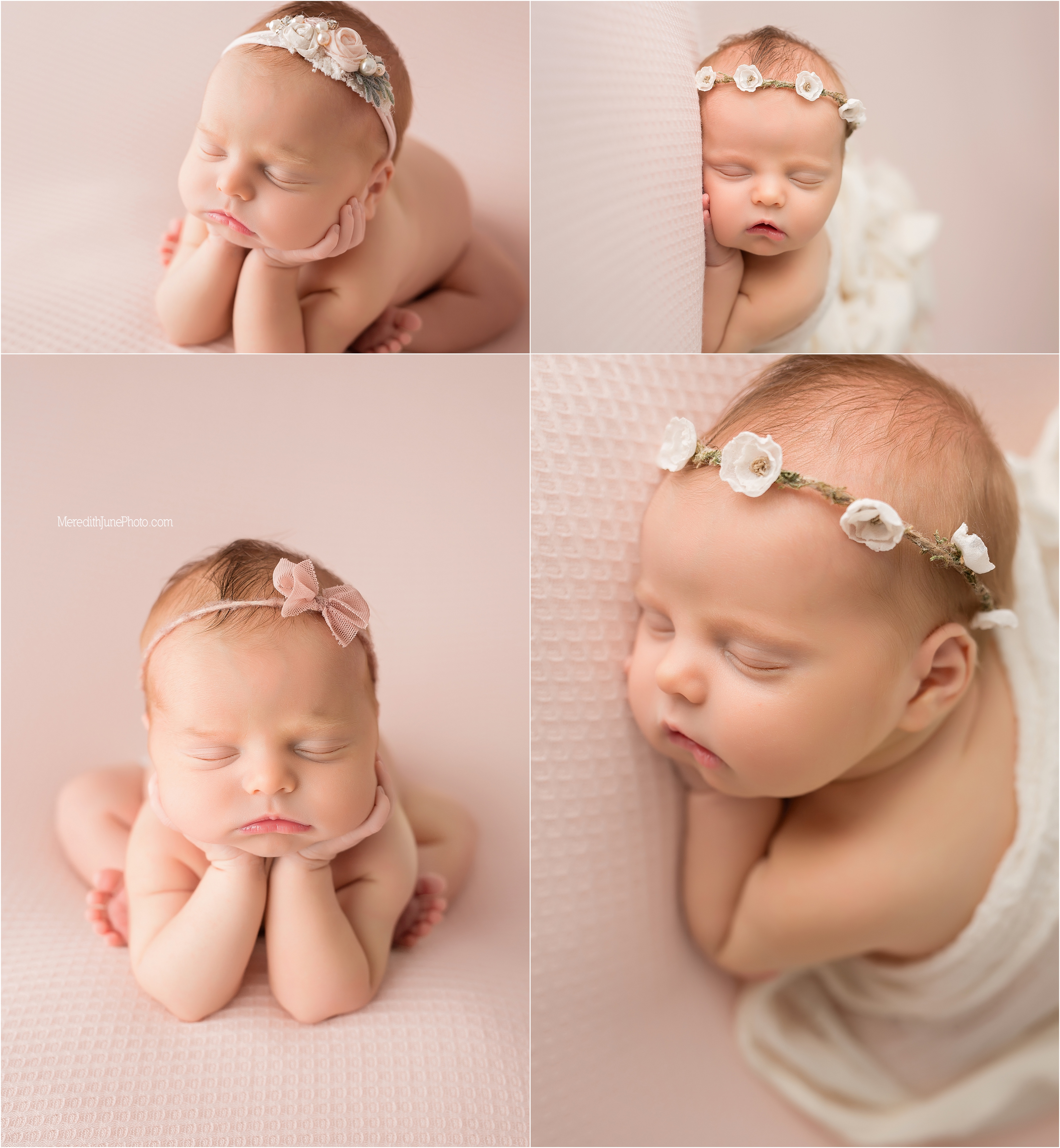 Newborn session for baby girl in the Charlotte area