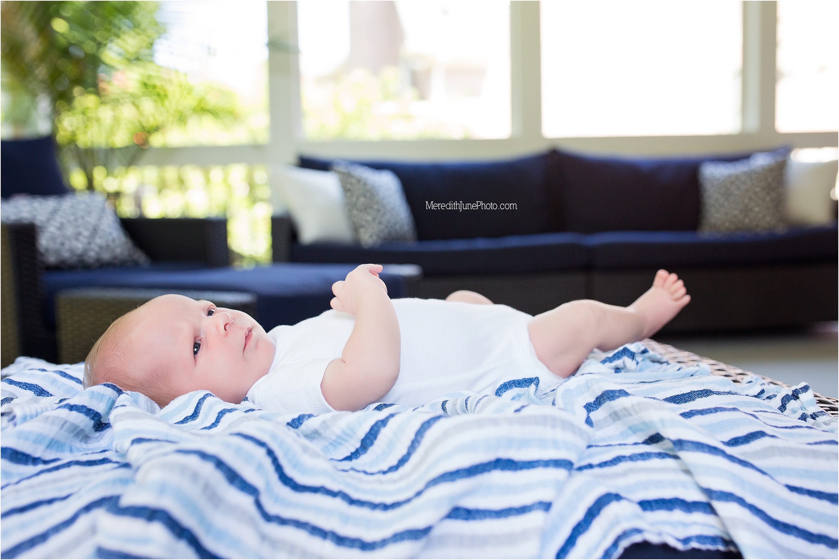 Baby boy lifestyle and newborn session by Meredith June Photography