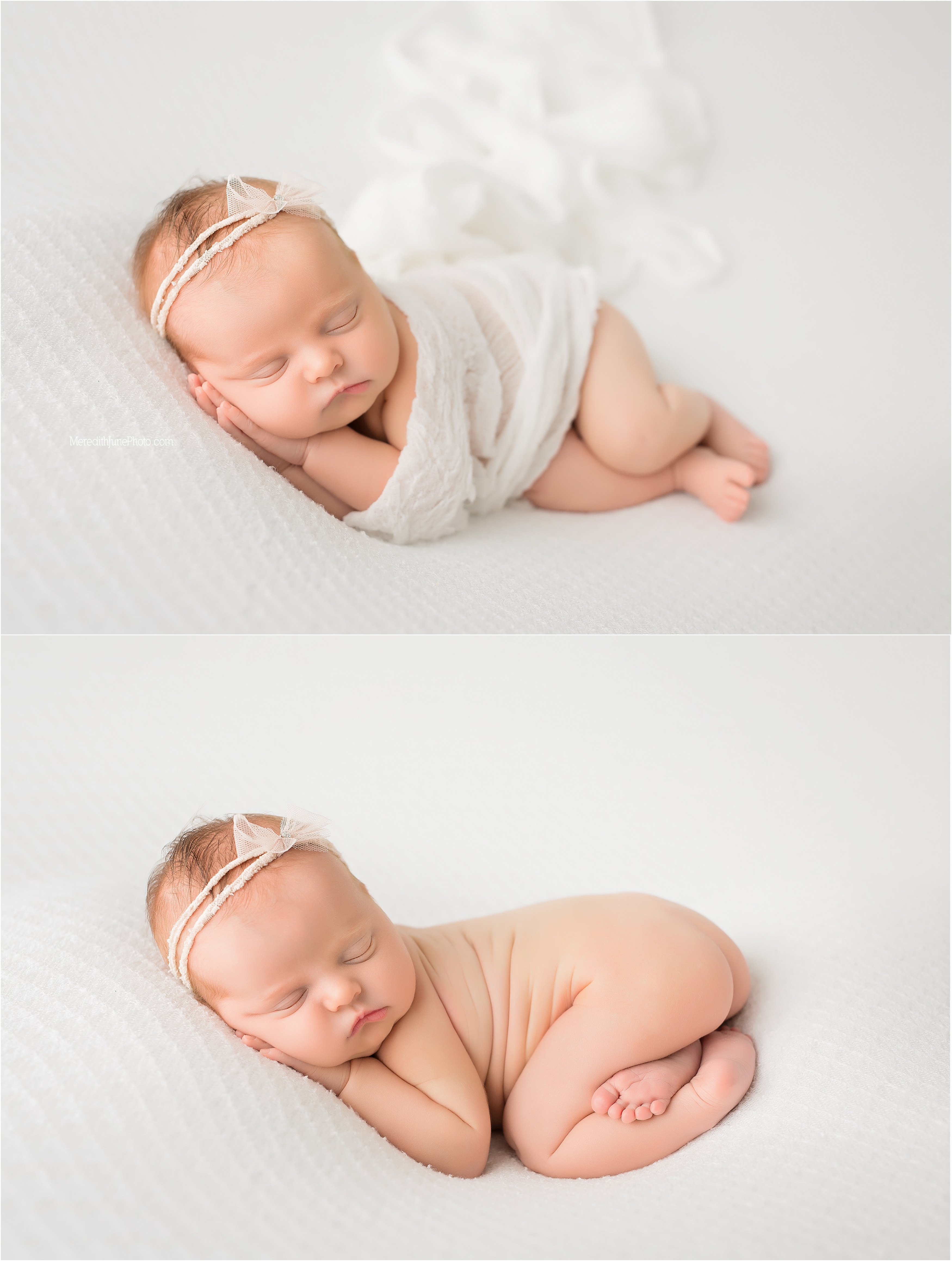 Baby girl Addison at Meredith June Photography 