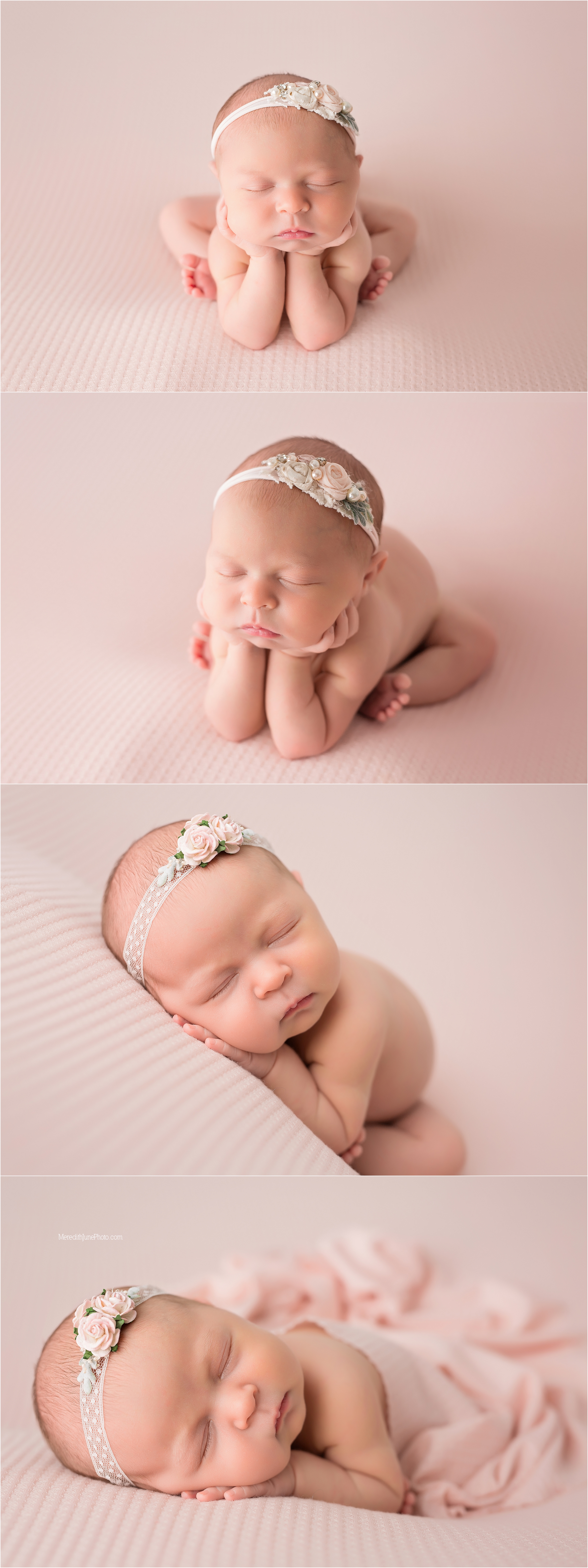 Baby Reagan's pink newborn session 