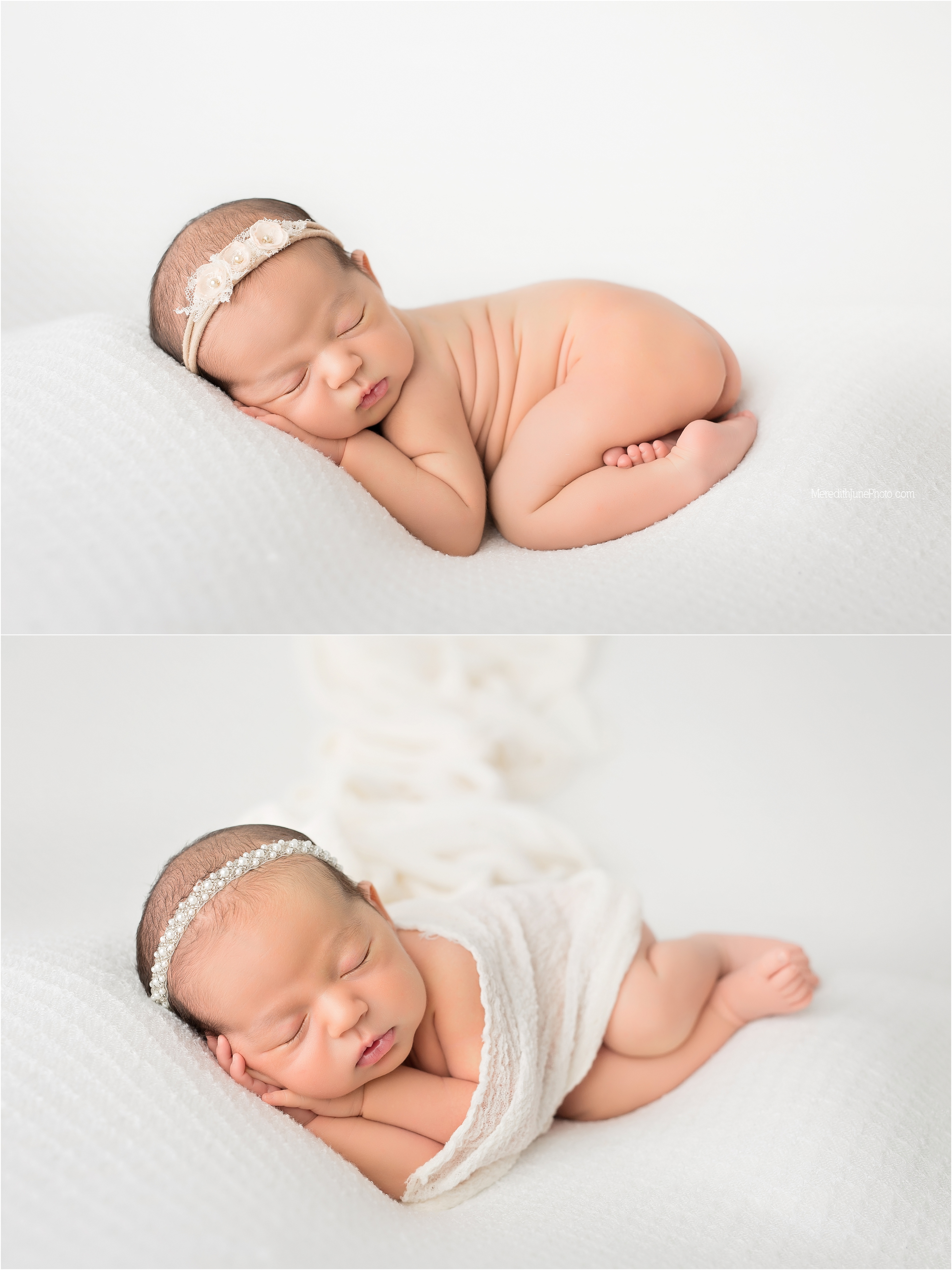 Newborn portraits for baby girl Danielle