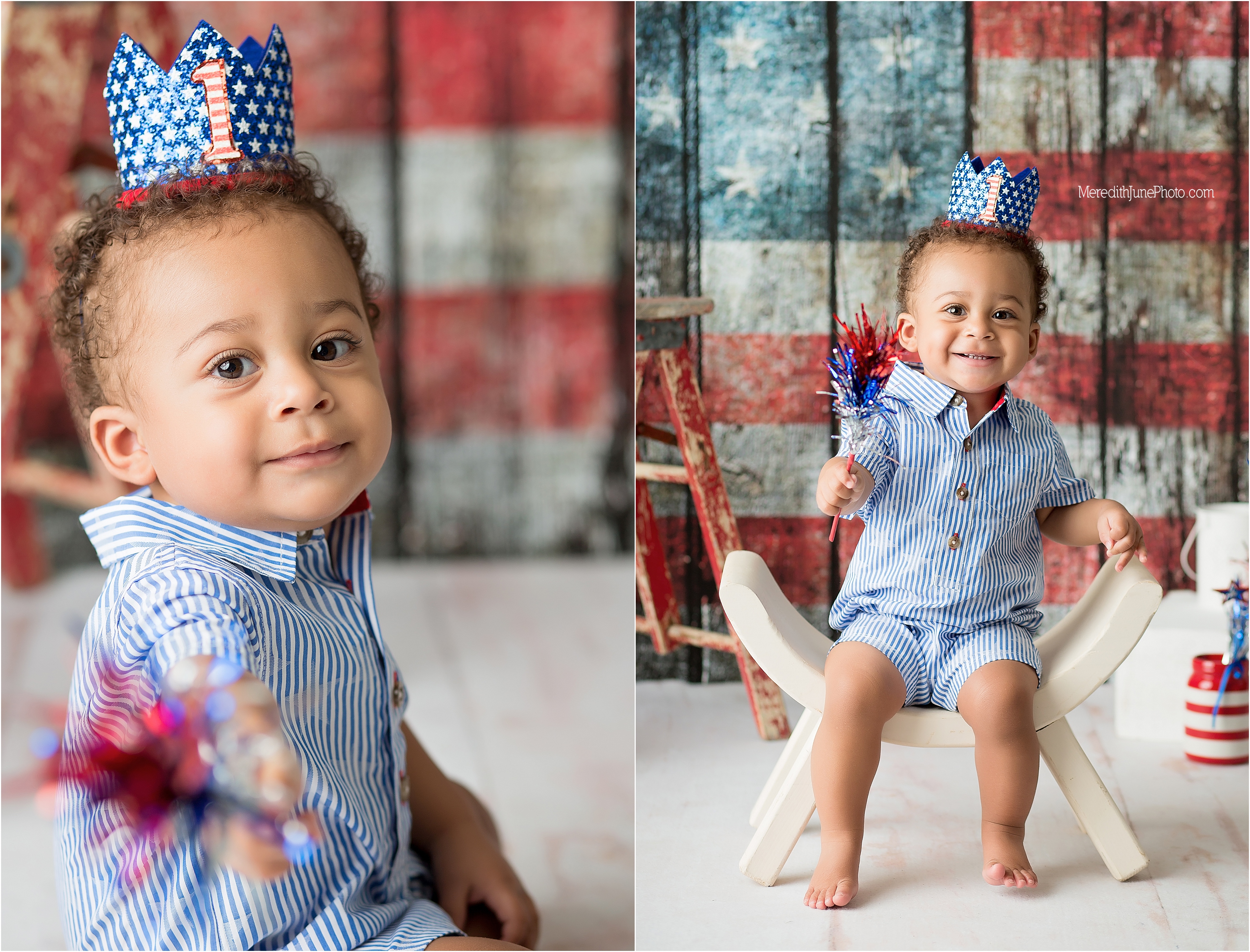 Patriotic photos for Ashers 1st Birthday