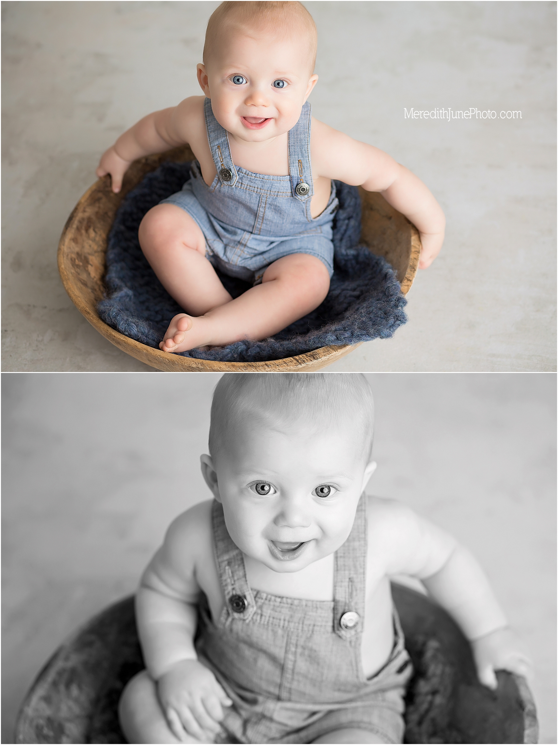 Baby Elijah's milestone photo session