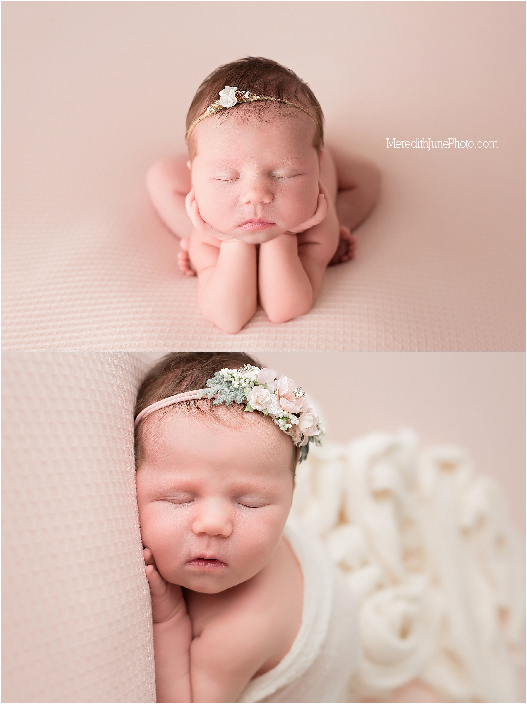 Newborn session for baby girl 