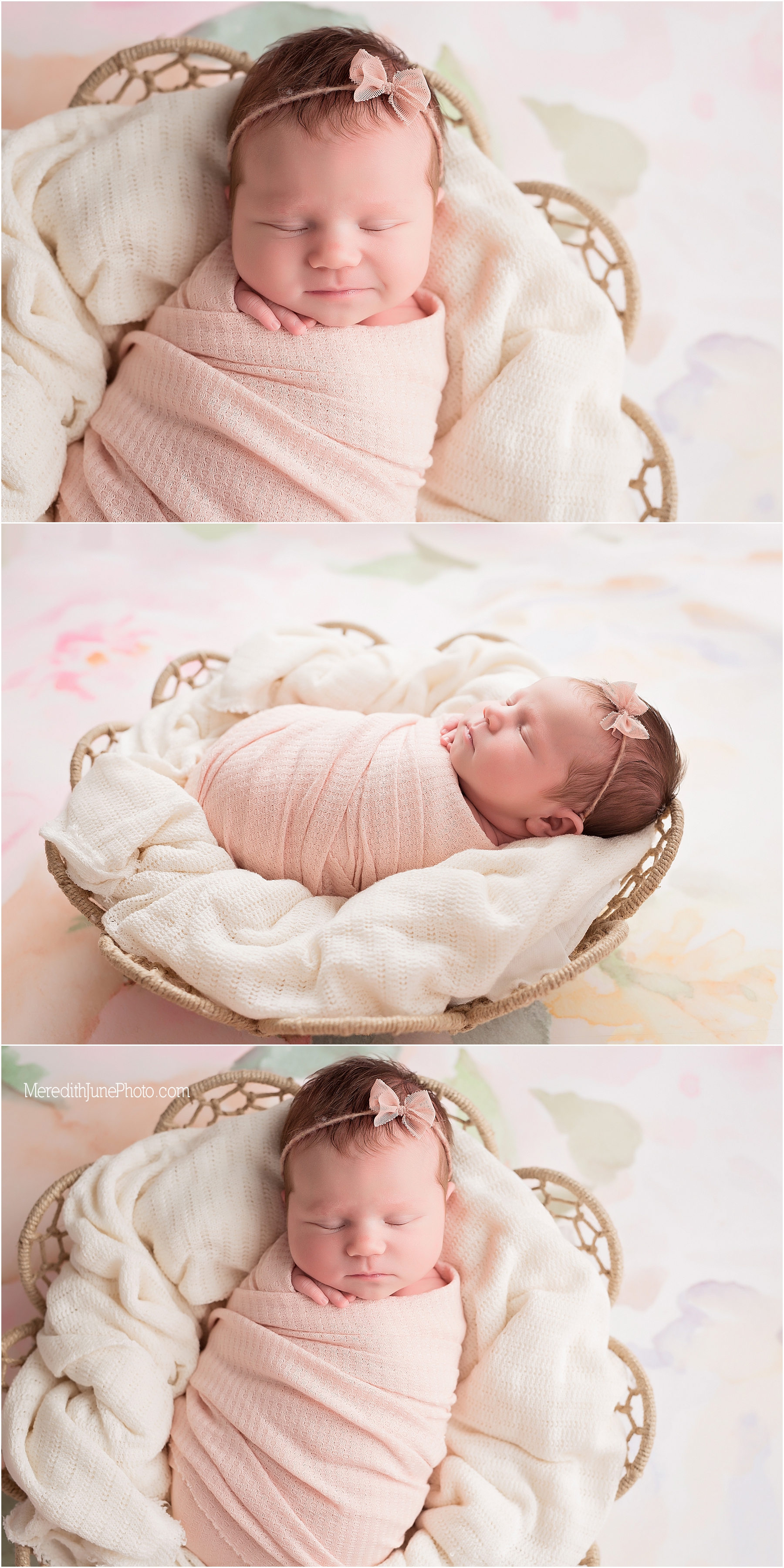 Baby girl portraits during newborn session