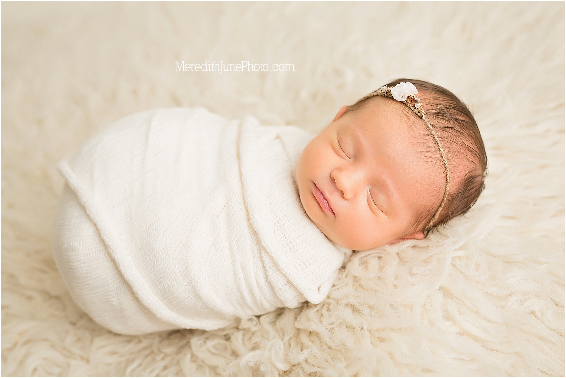 Newborn session for baby girl