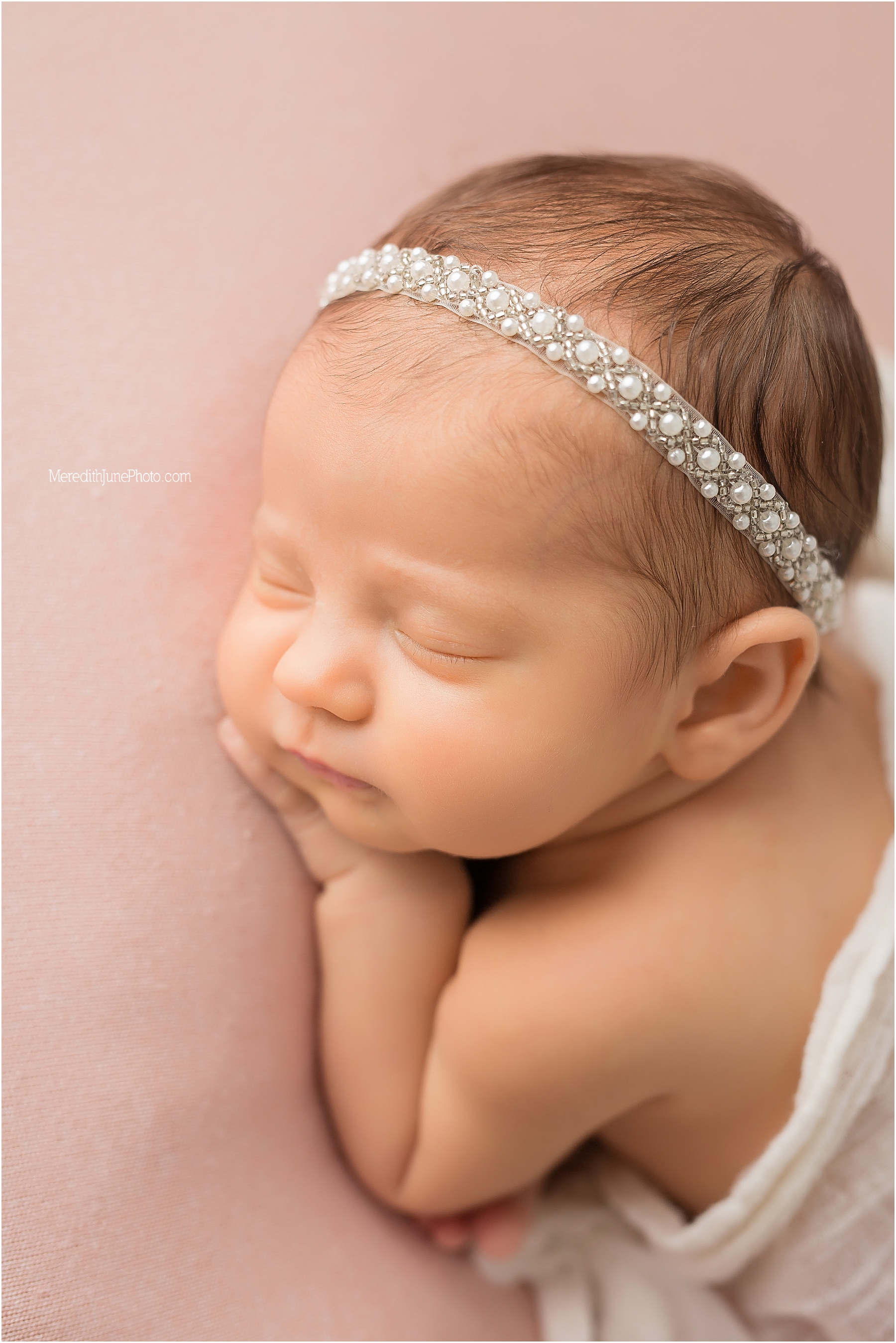 Newborn session for baby girl Mya at Meredith June Photography