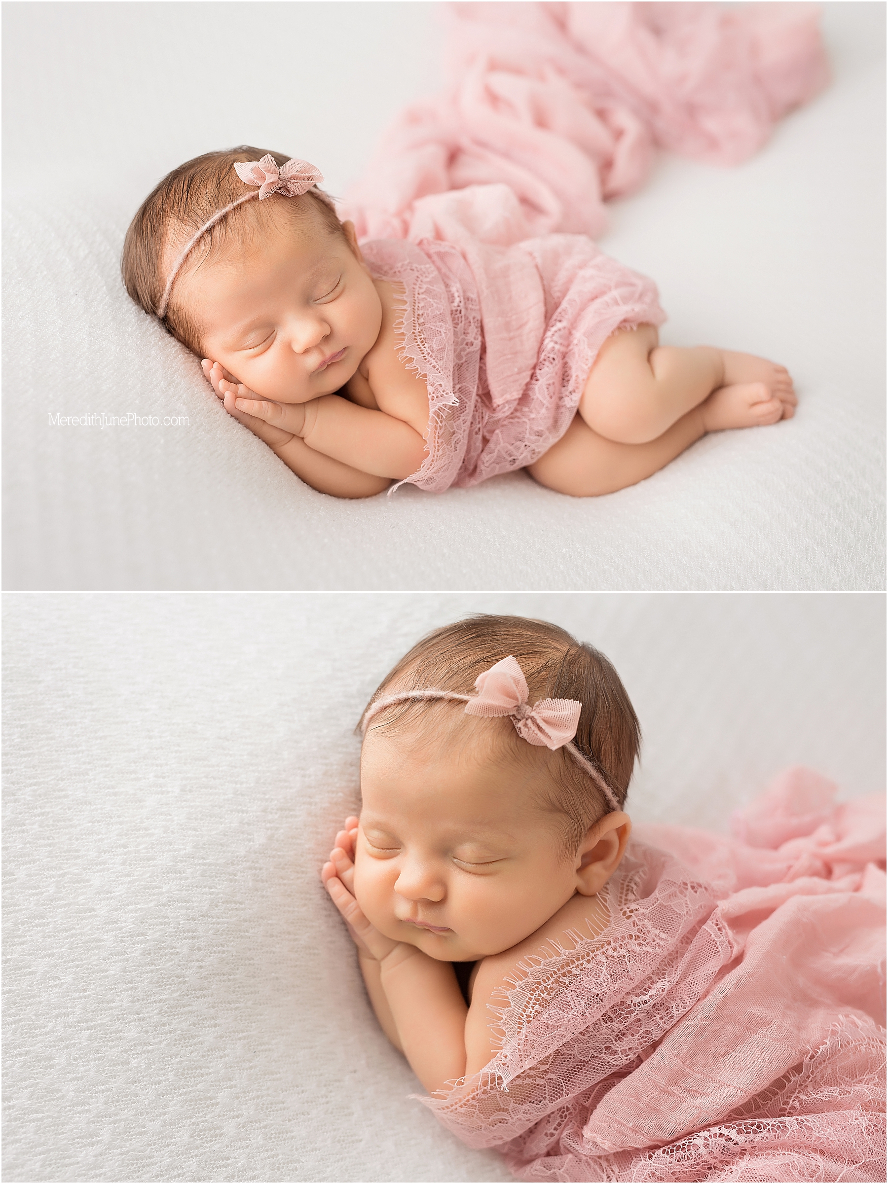 Newborn baby girl portraits