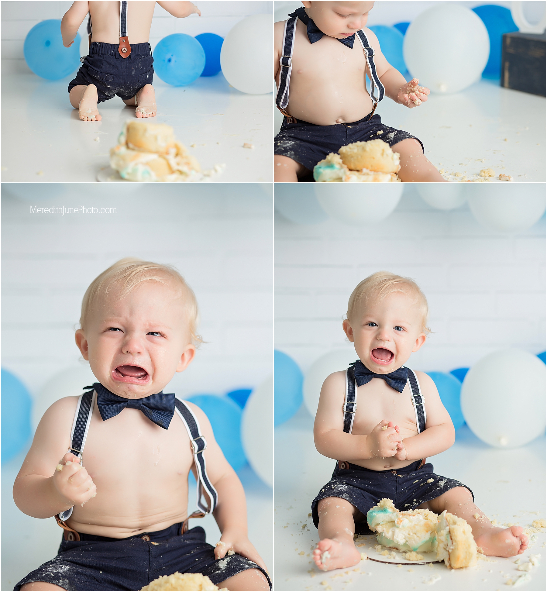 cake smash session at Meredith June Photography 