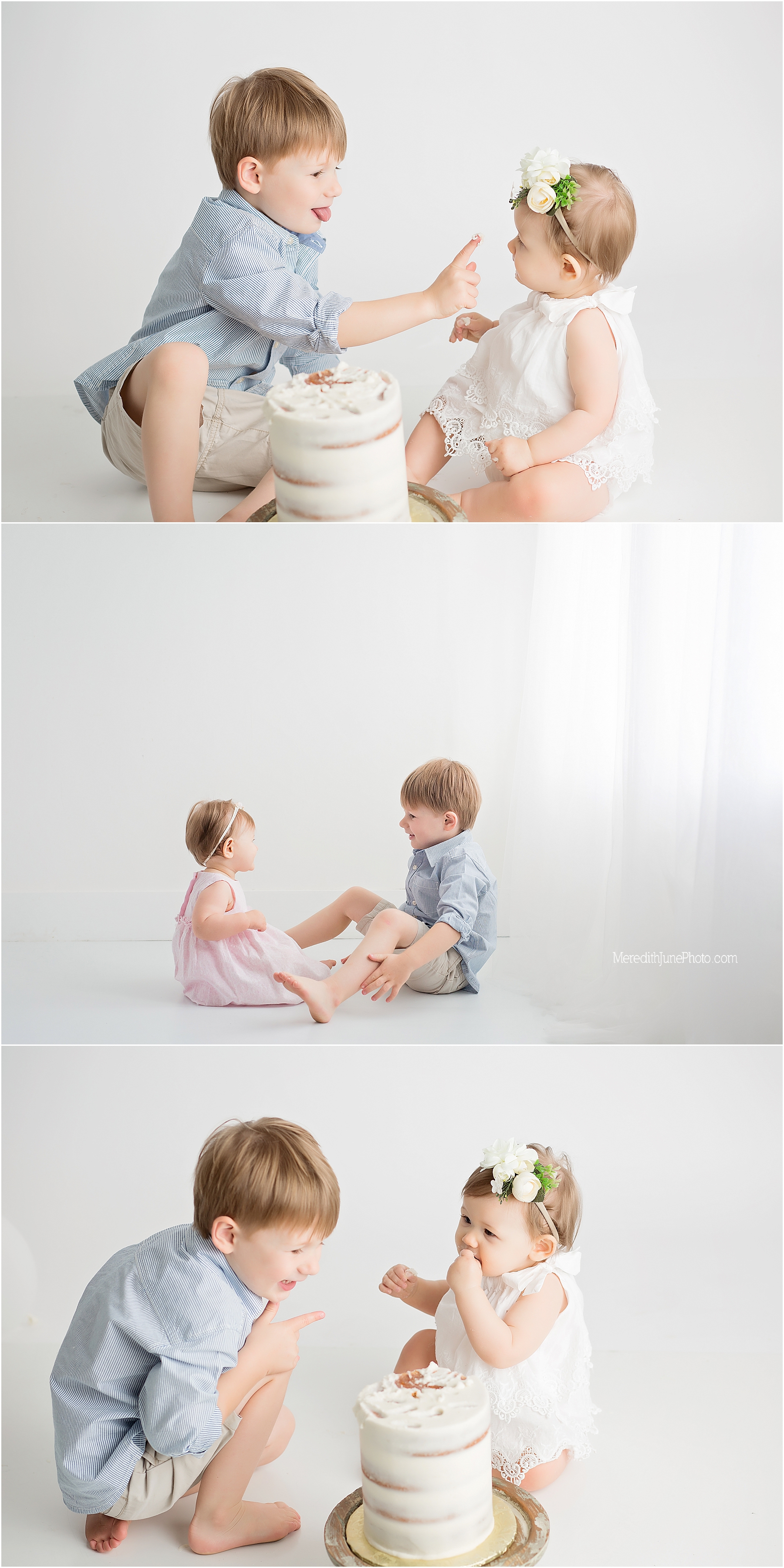Raleigh's cake smash and one year session