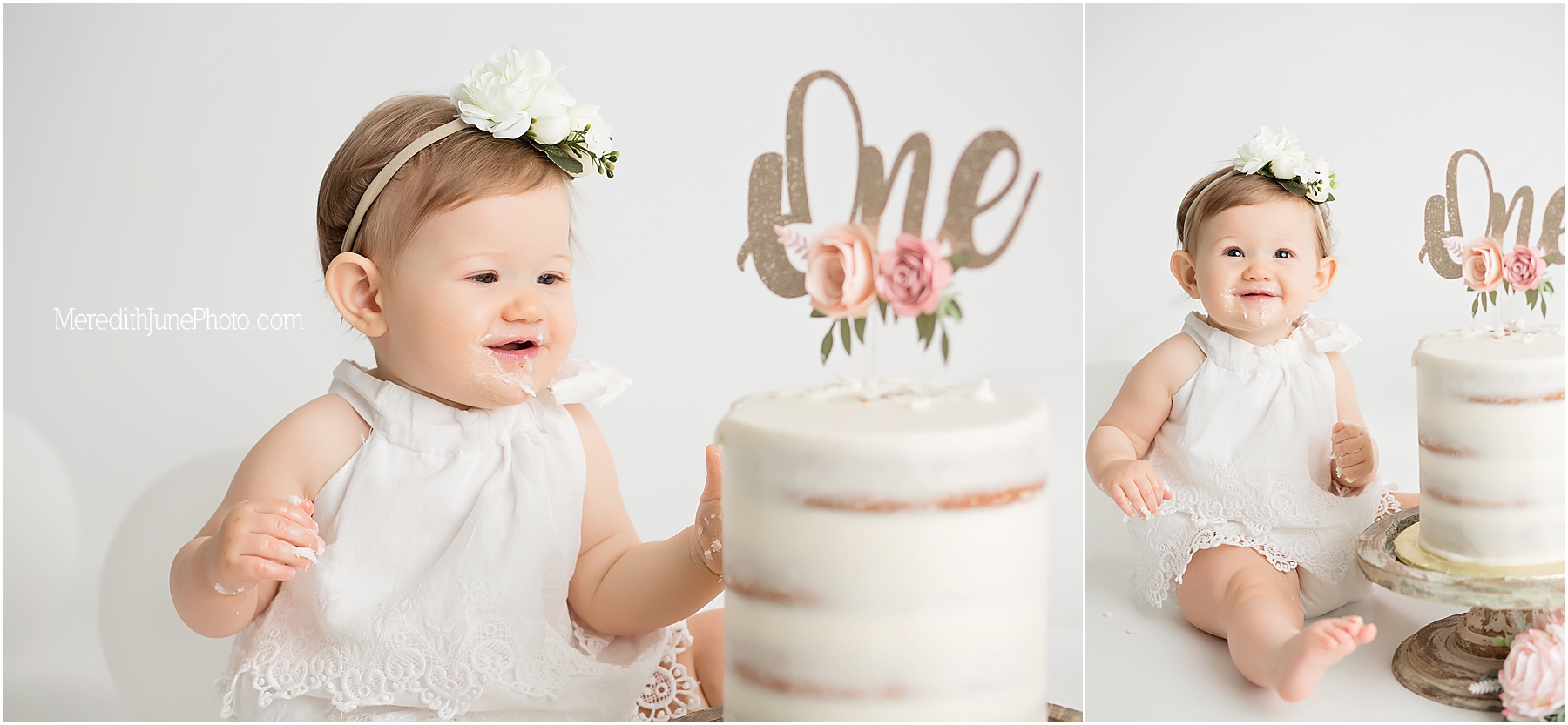 Baby girl first birthday session