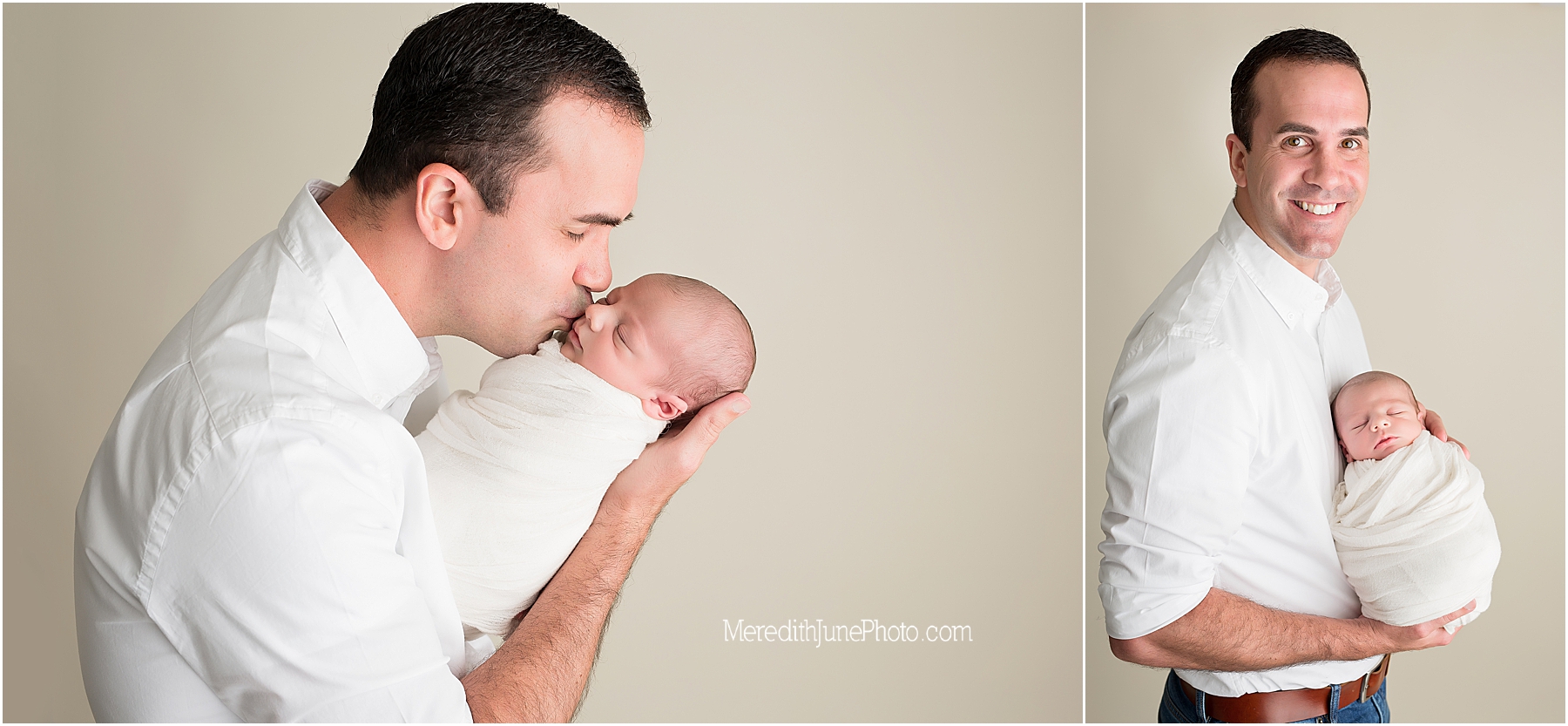 family photos during newborn session for baby boy