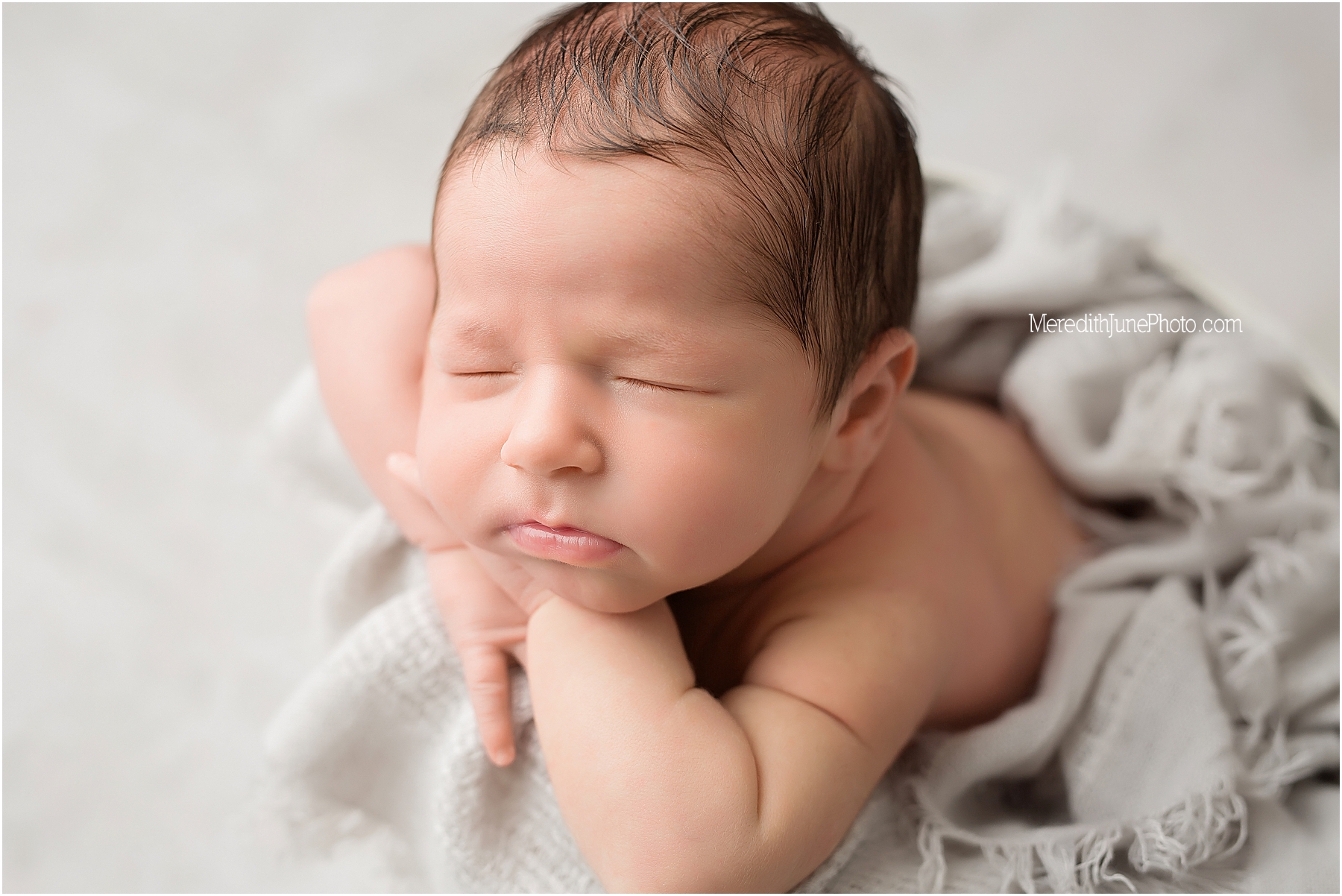 Newborn photo session for baby boys