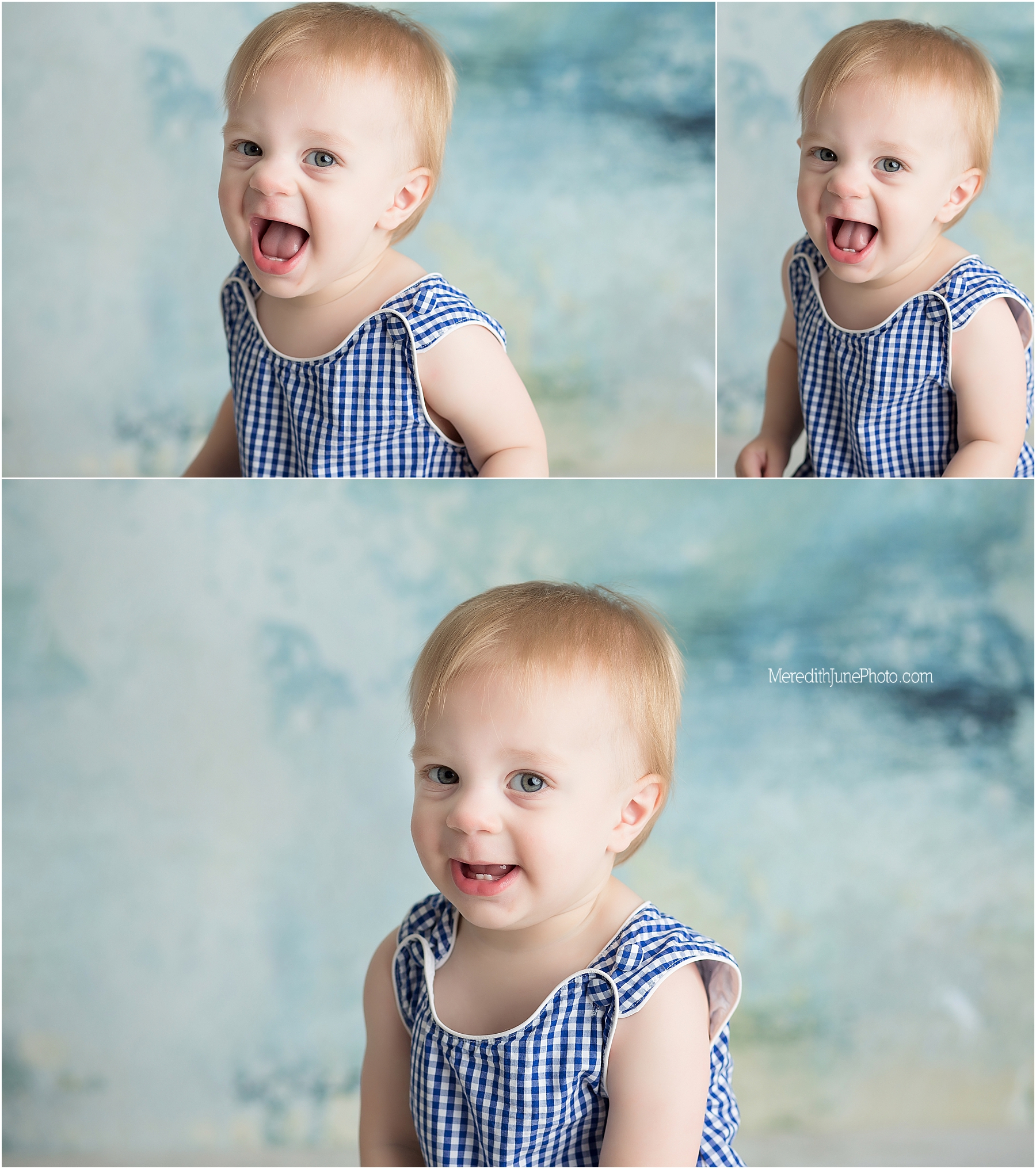 Maxwell's first year session at Meredith June Photography 