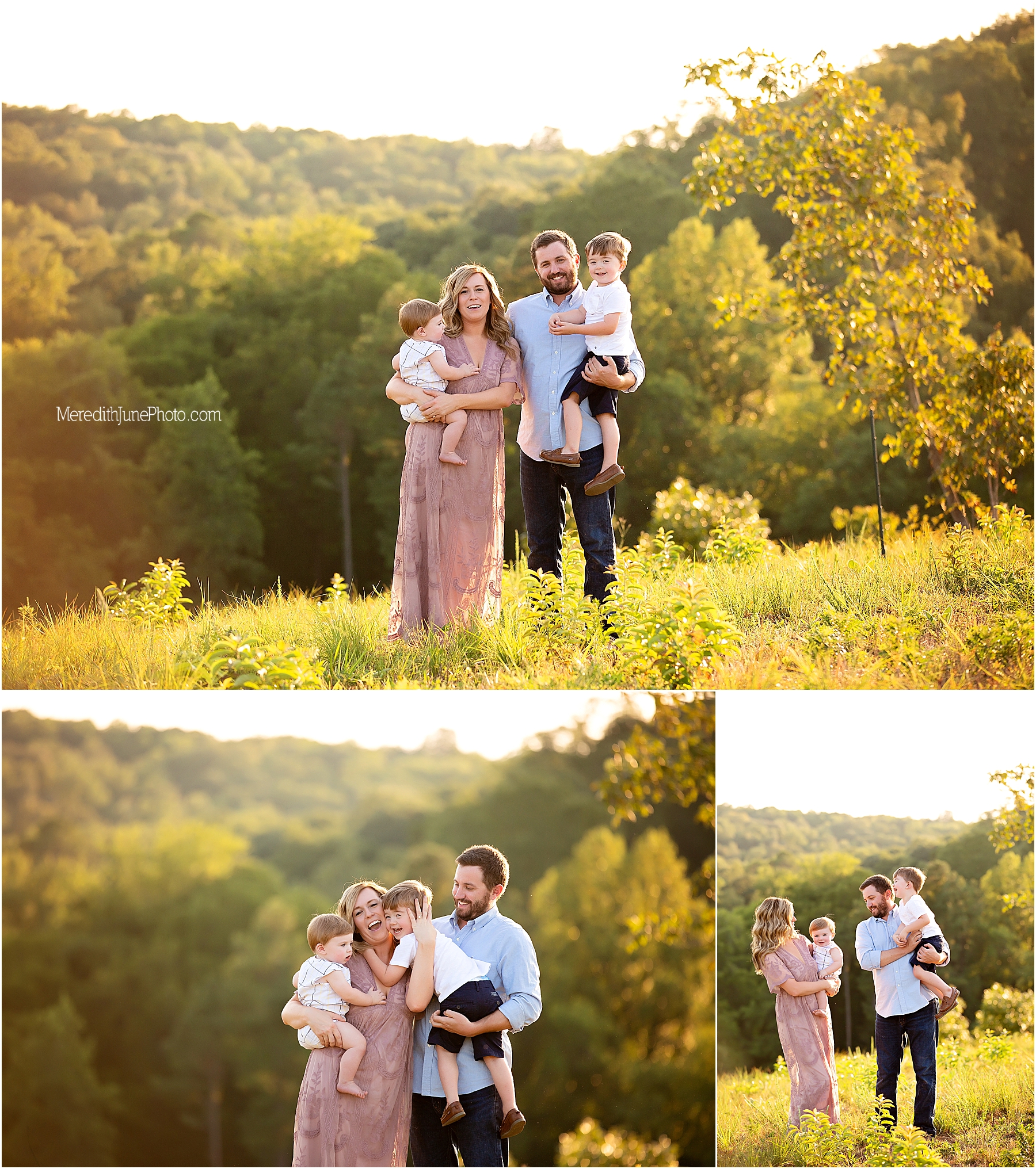 Beautiful outdoor session for family of four 