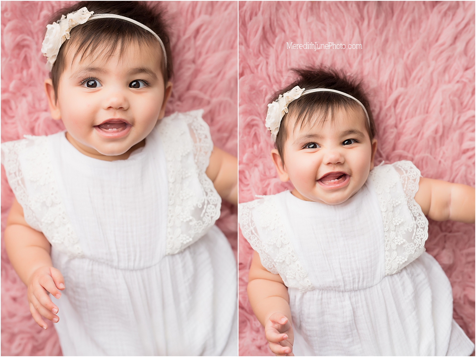Aria's 7 month session at Meredith June Photography 