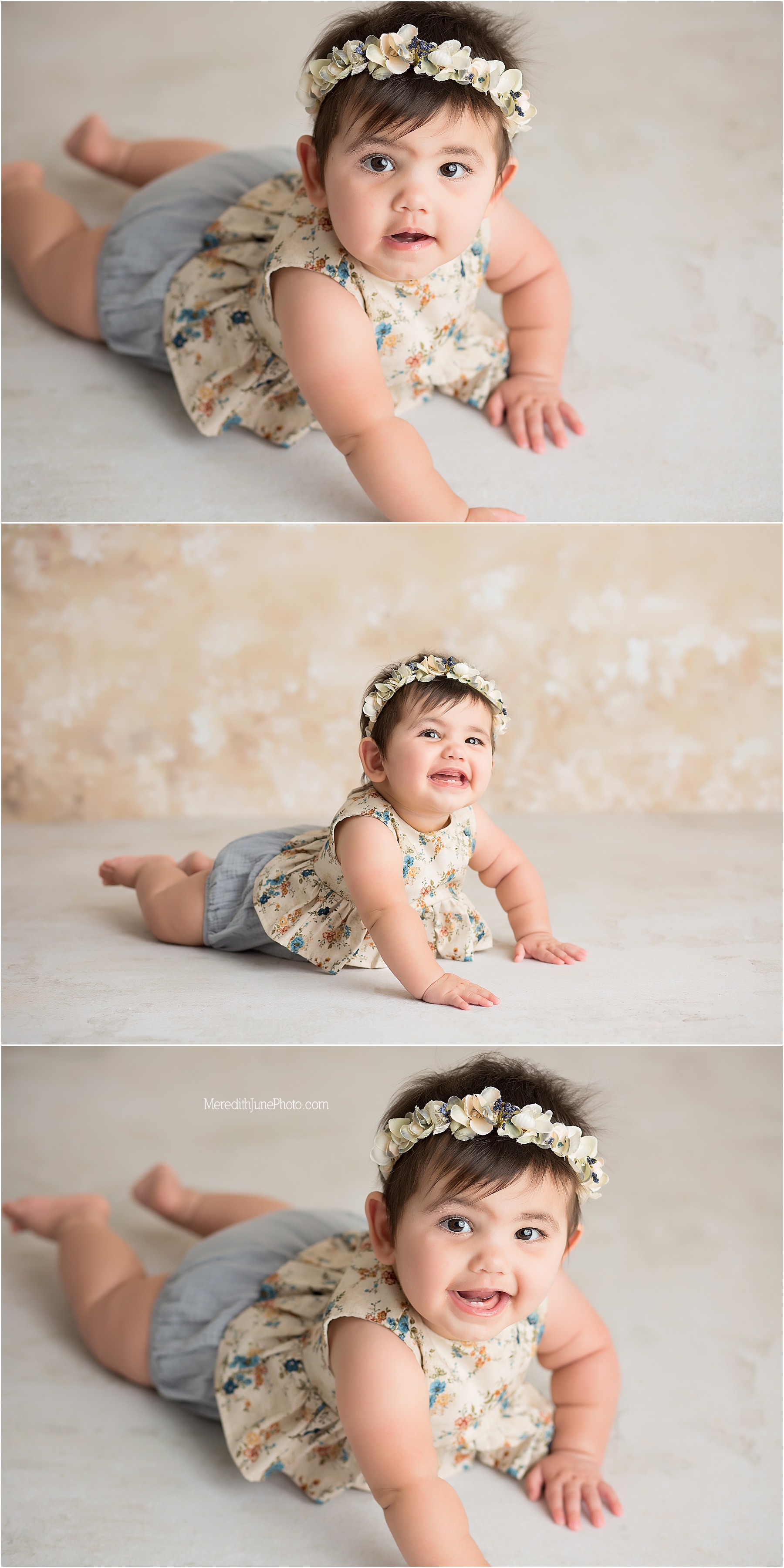 Baby girl 7 month portraits 