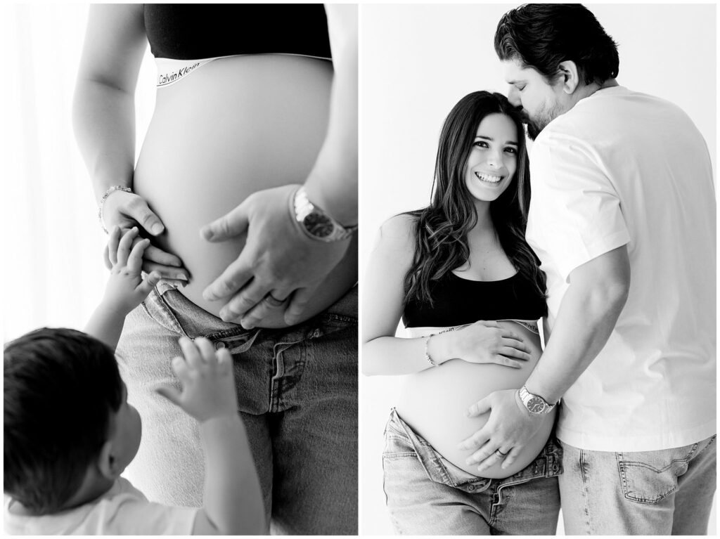 light and airy maternity photos
