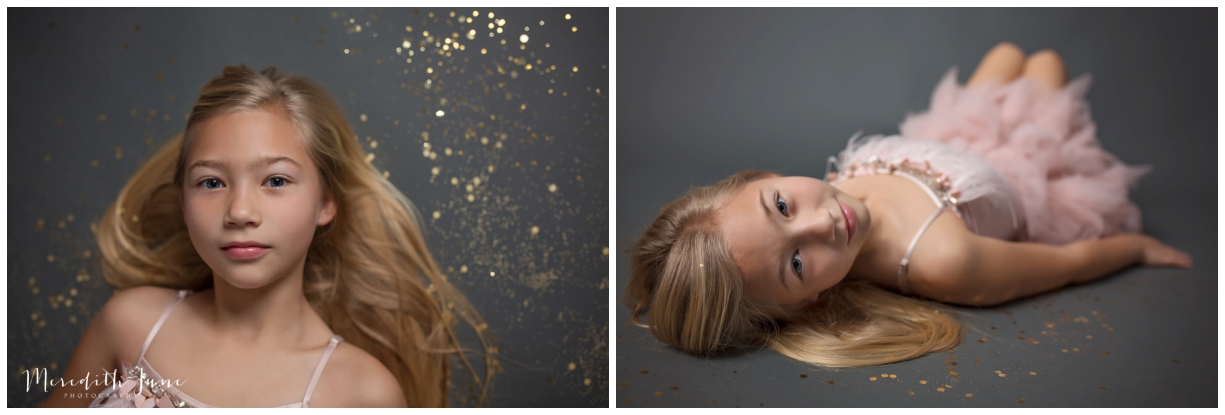 gold glitter photo shoot