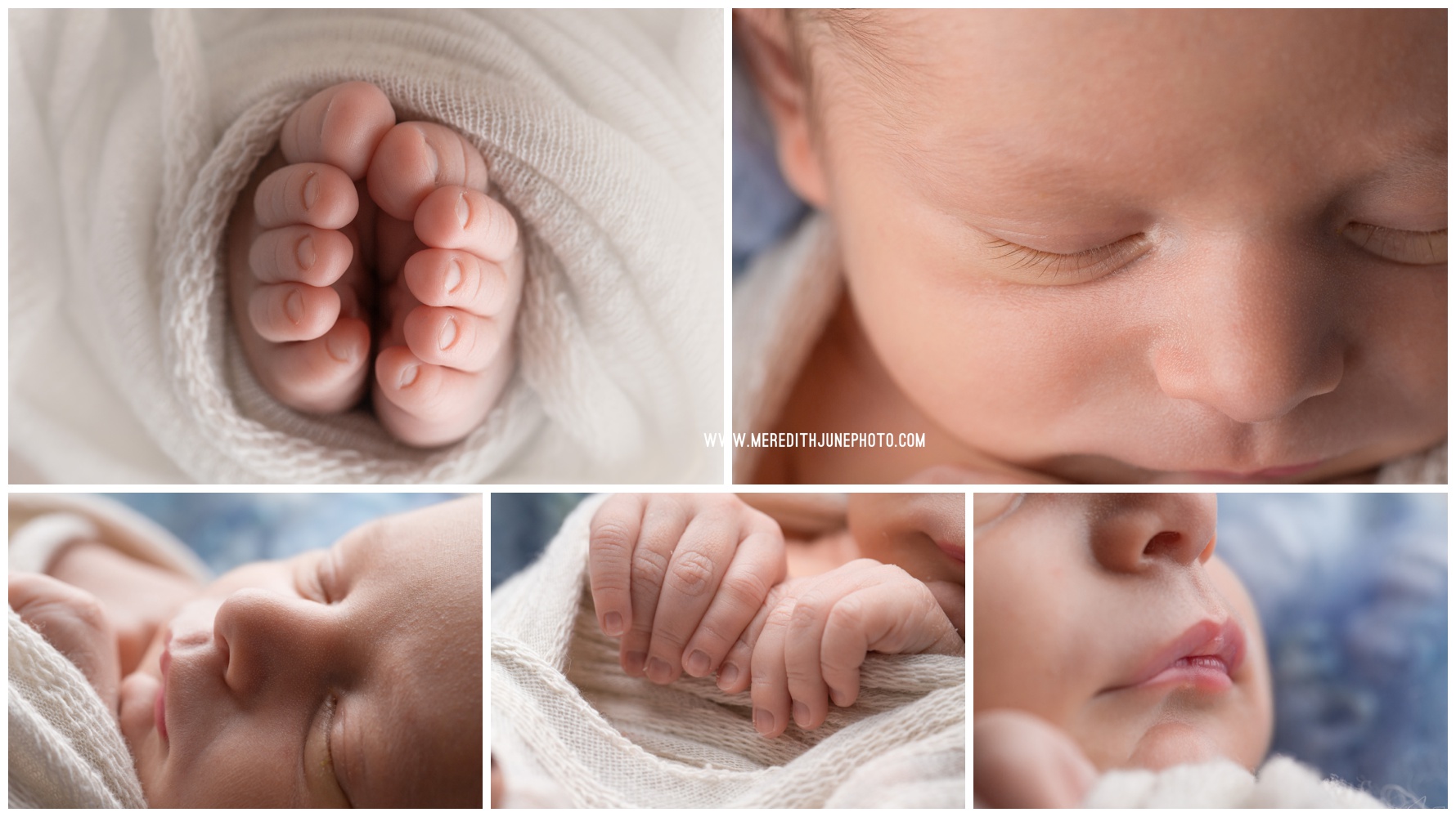 detail shots of newborn baby