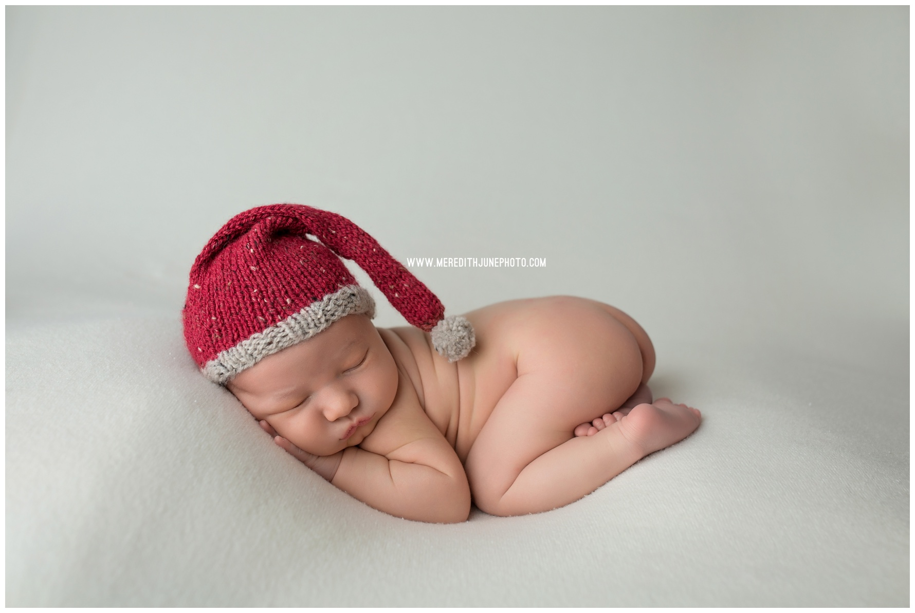 newborn baby santa hat