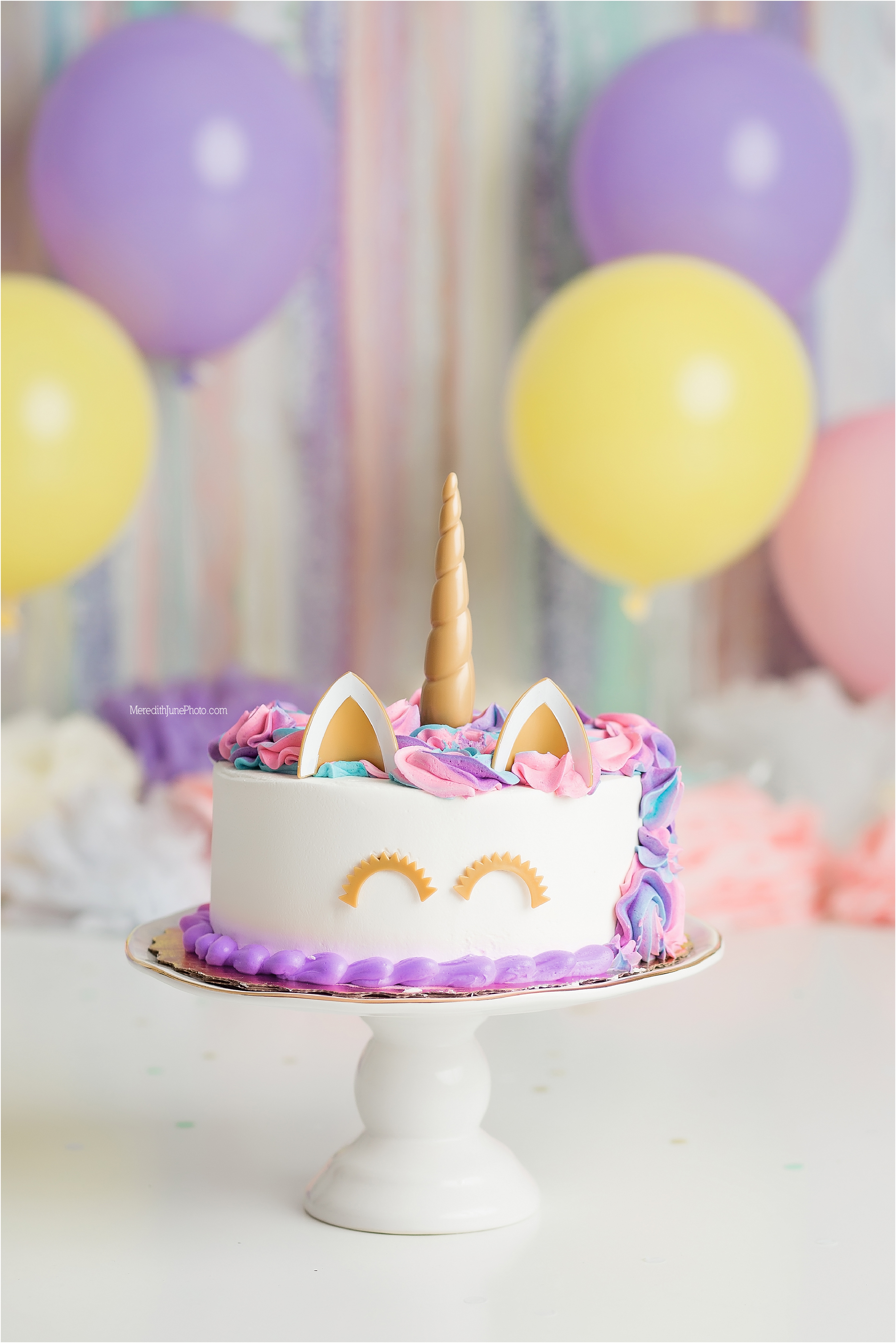 unicorn cake smash
