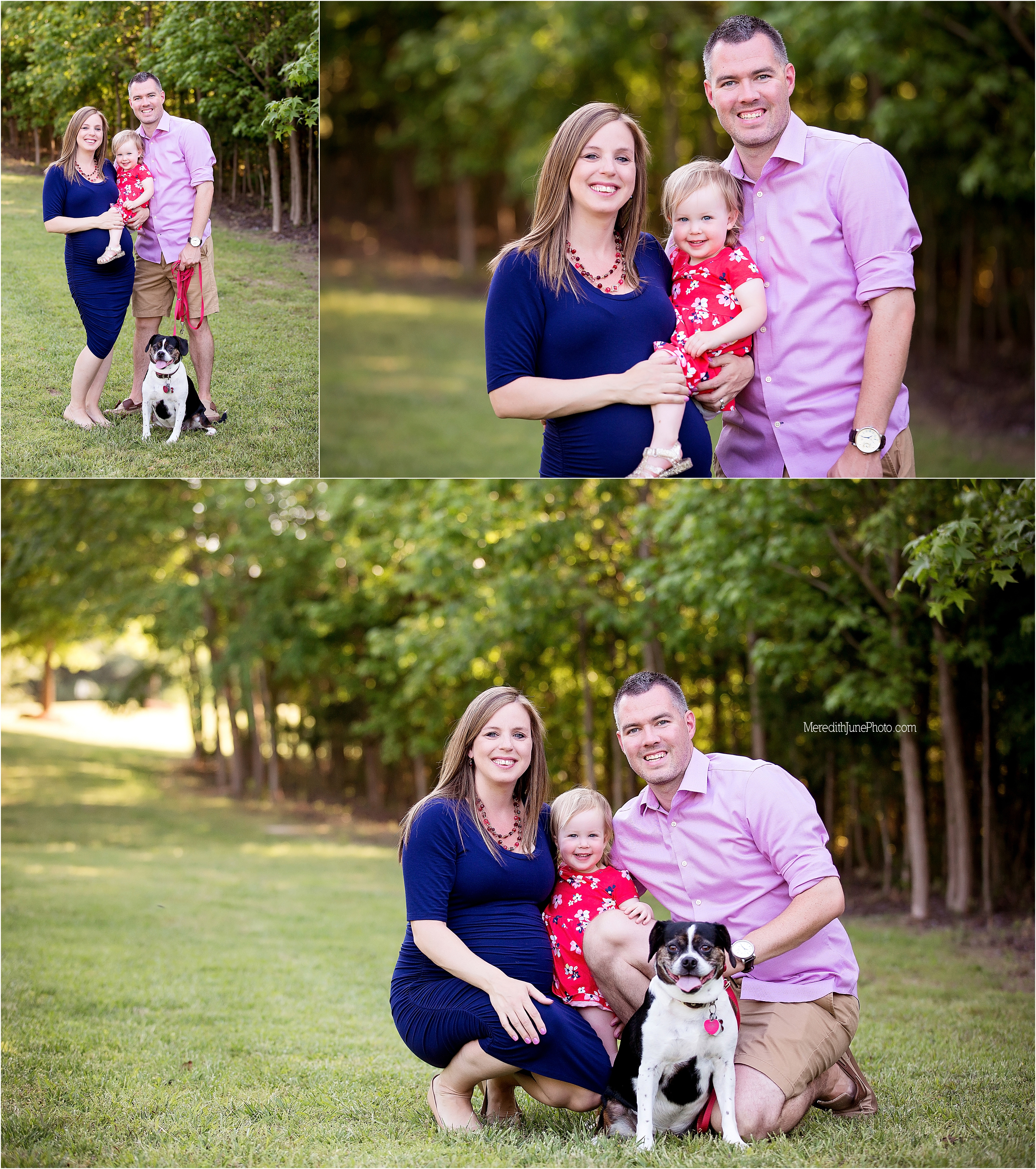 Spring maternity photo session in Charlotte by Meredith June Photography