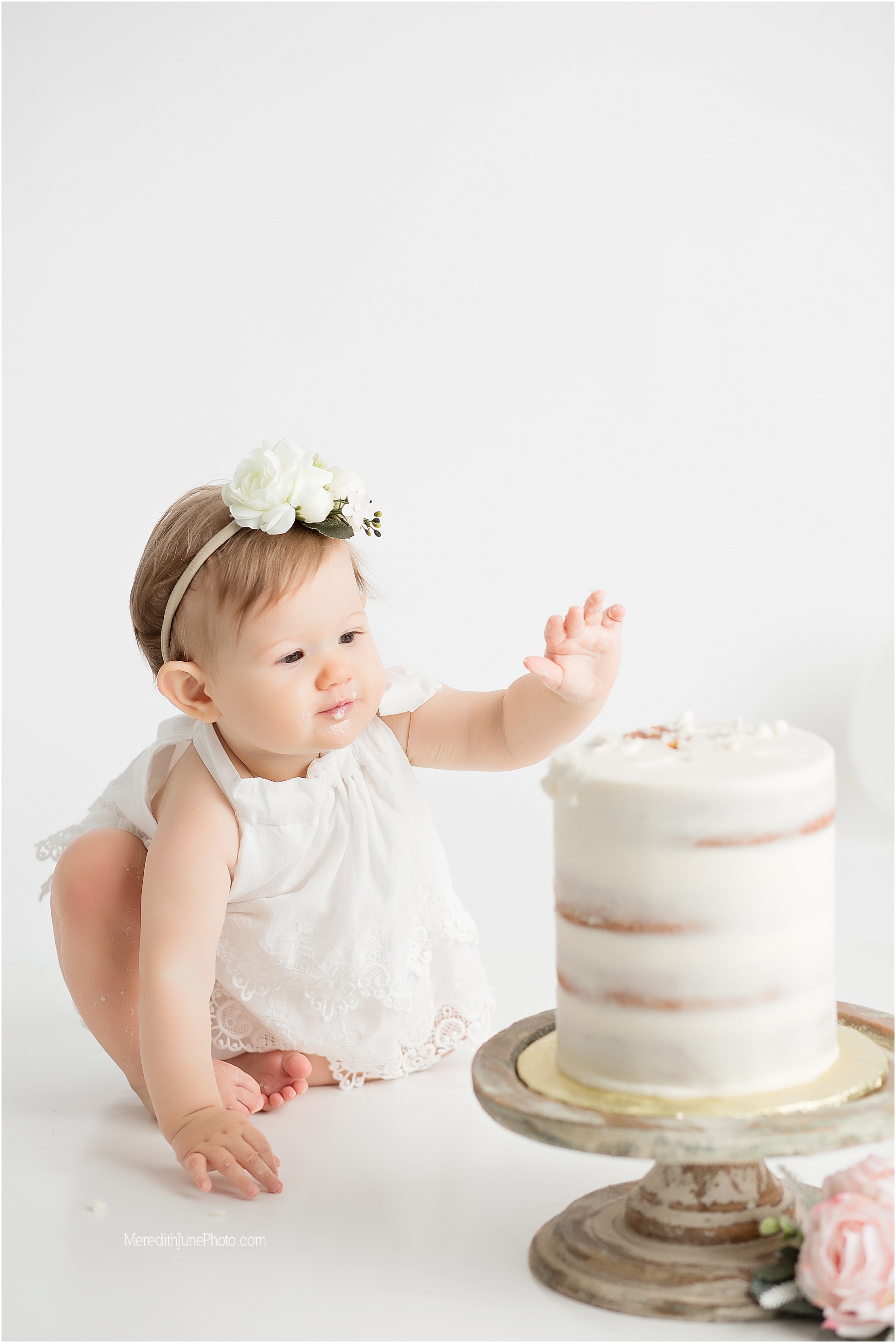 Raleigh's one year session at Meredith June Photography
