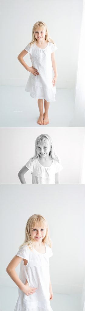 Big sister portraits during one year photo session 