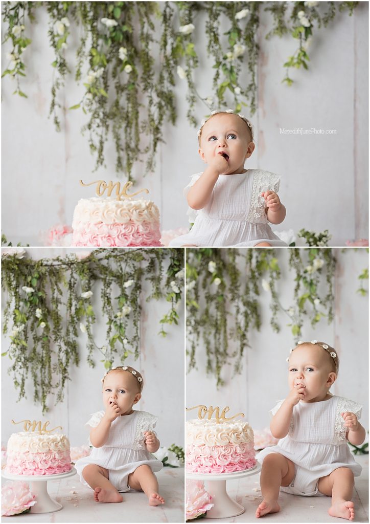 cake smash for baby girl 