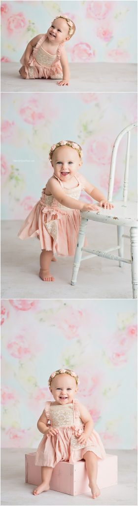 Baby girl first birthday session