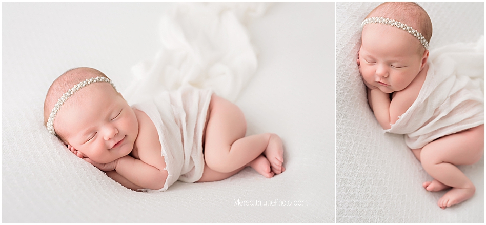 beautiful newborn session for baby girl