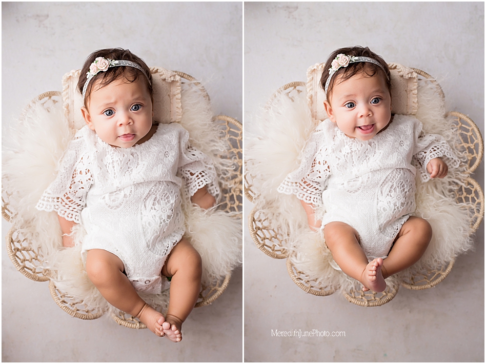 milestone photo session at 4 months 