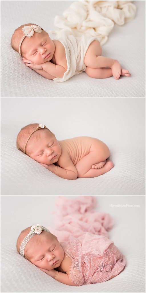 newborn session for baby girl 