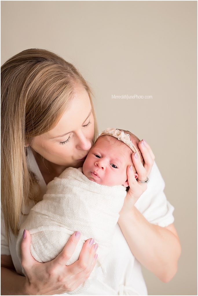 newborn baby girl with mom 