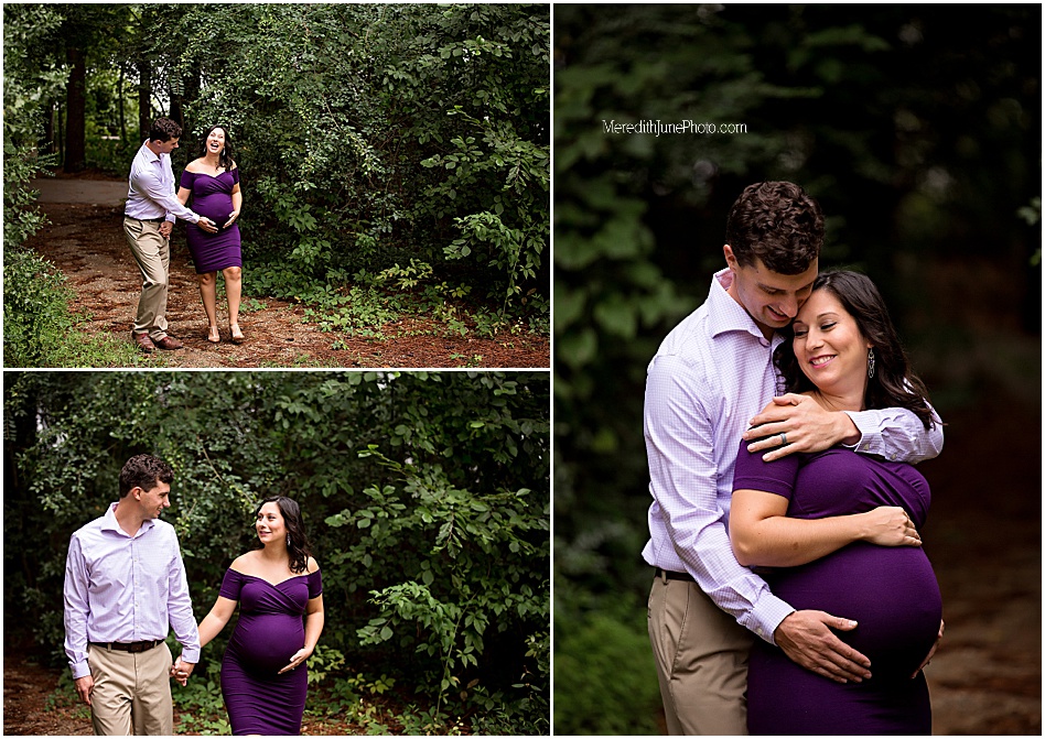 summer maternity session for couple 