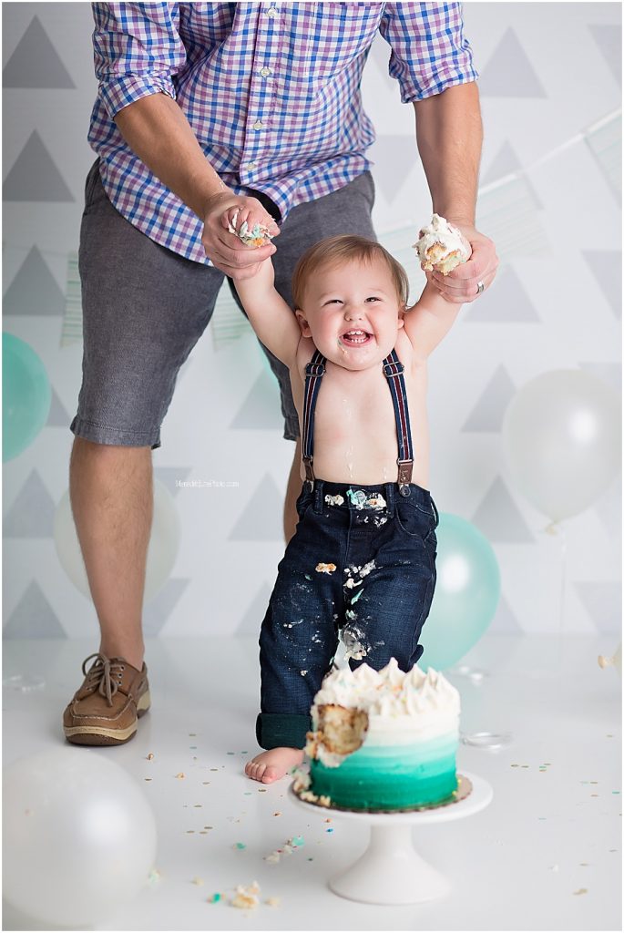cake smash and one year session at MJP