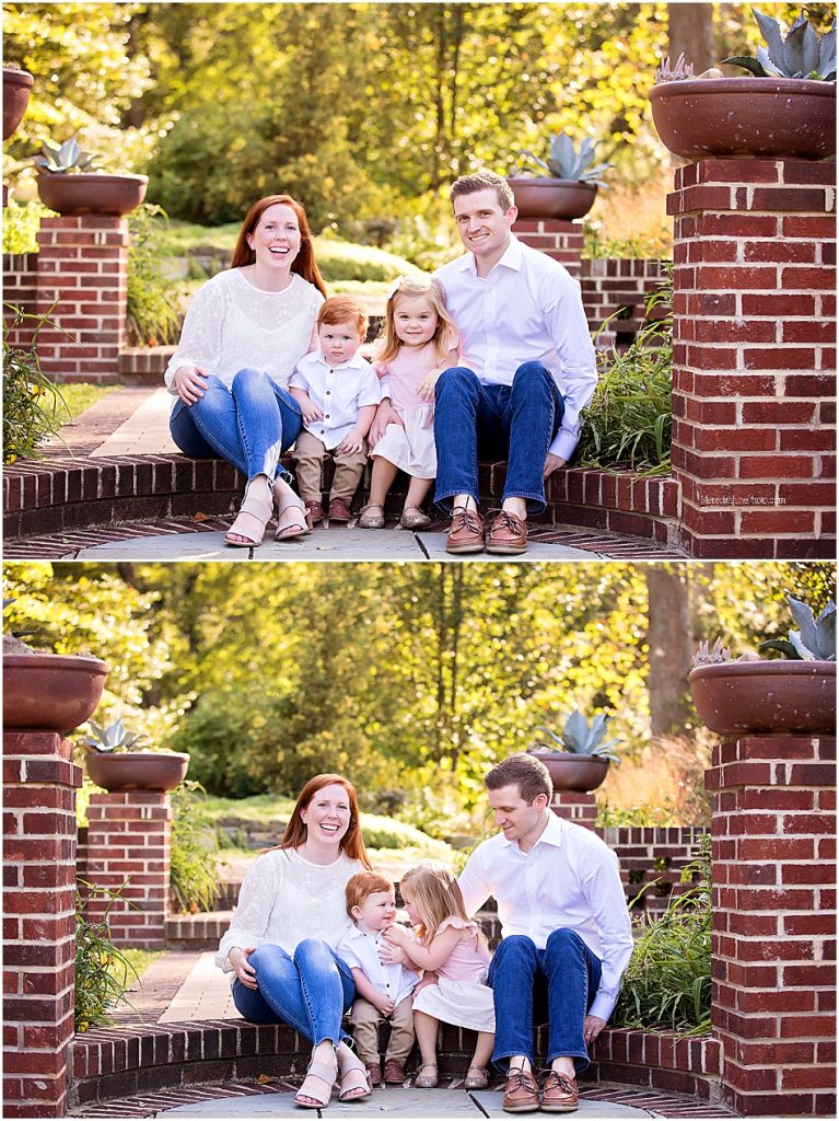 family of four spring pictures 
