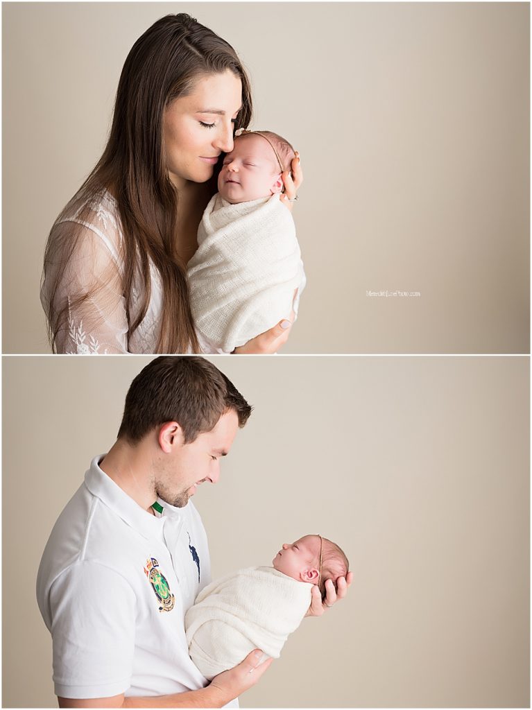 newborn portraits with parents 