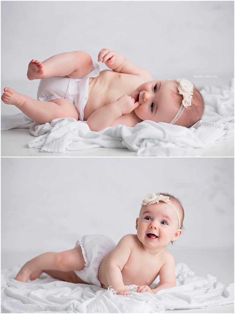 baby girl milestone photo ideas 