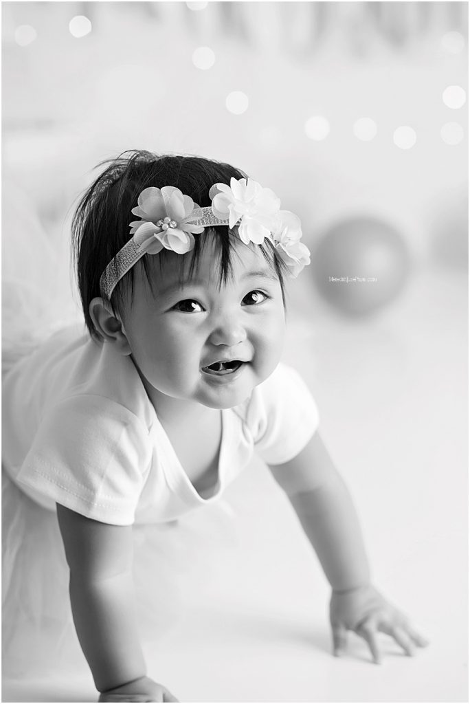 one year photos for baby girl amora